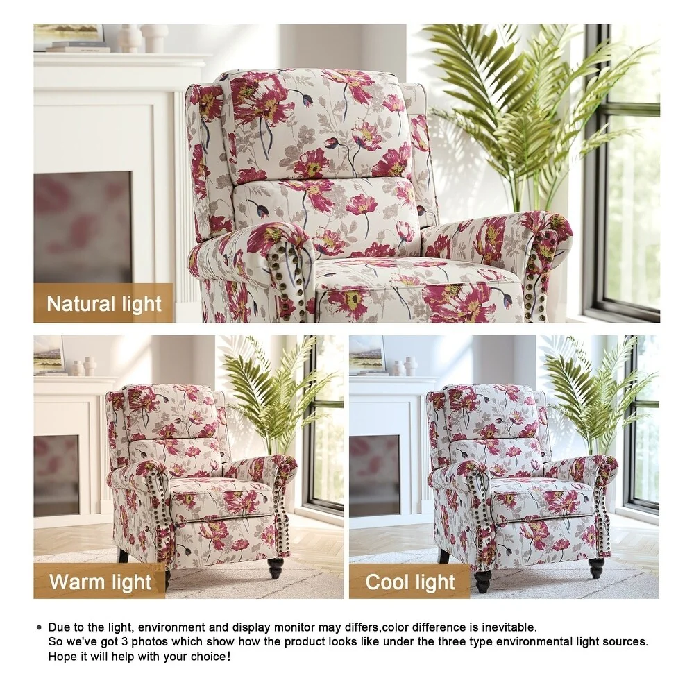 Modern Padded Seat Recliner Chair with PU Leather