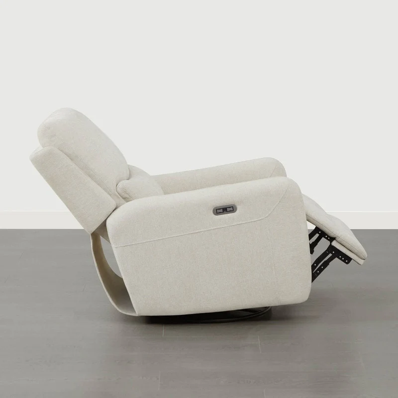 Adalyn Power Swivel Glider Recliner with Lumbar Pillow