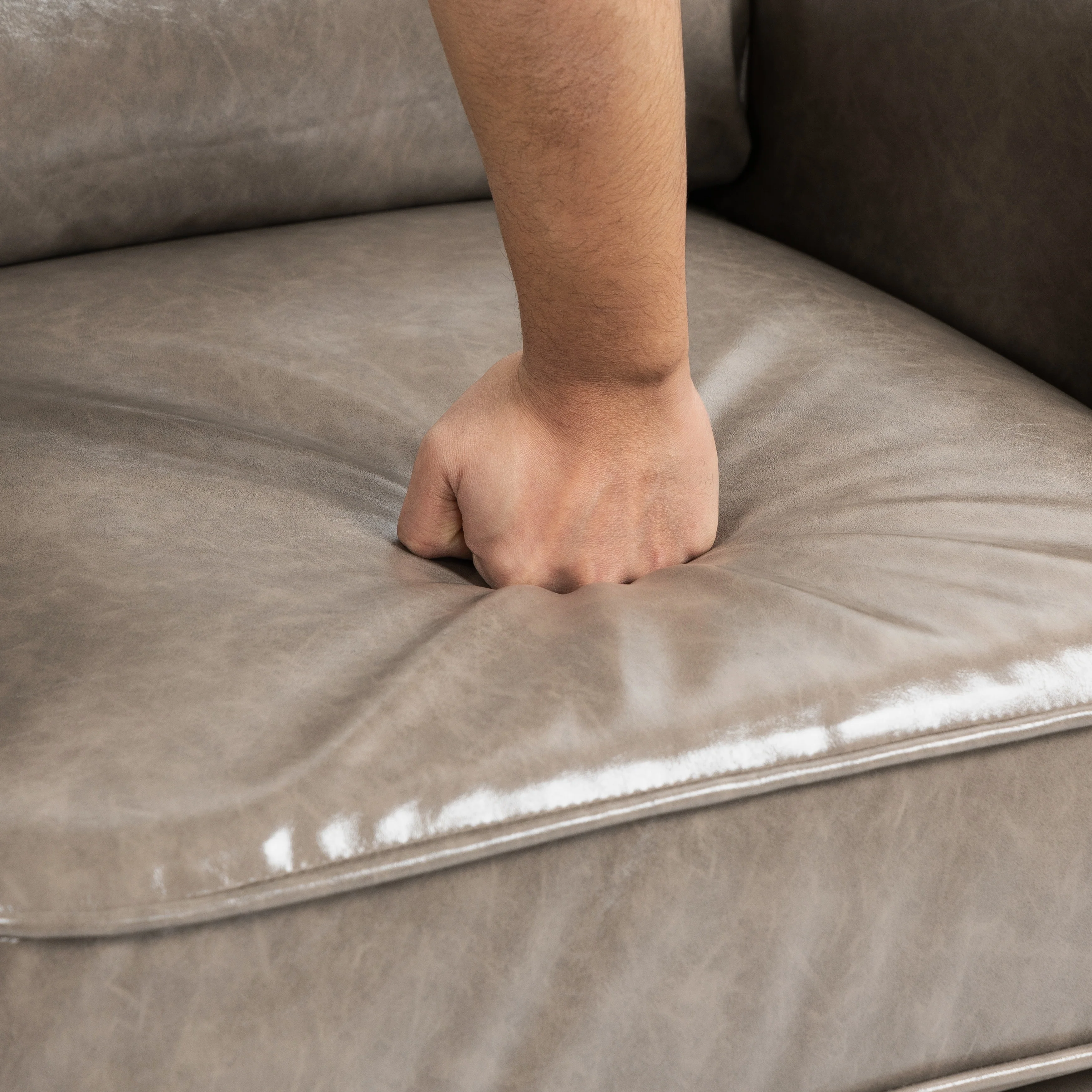 Modern Padded Seat Recliner Chair with PU Leather