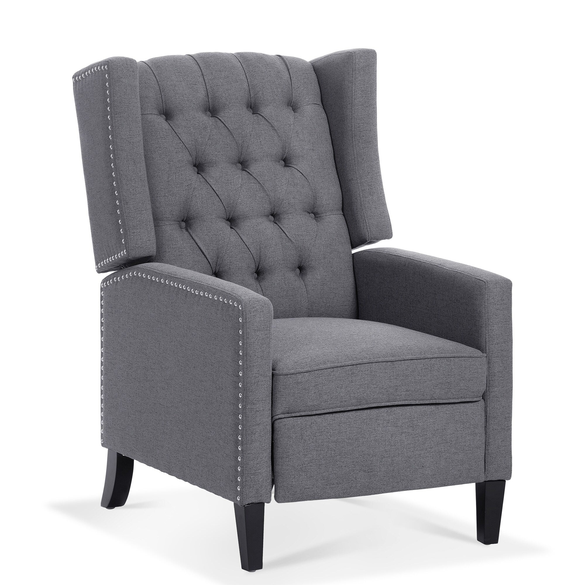 Wide Manual Wing Chair Recliner - 34.45 x 27.16 x 40.55