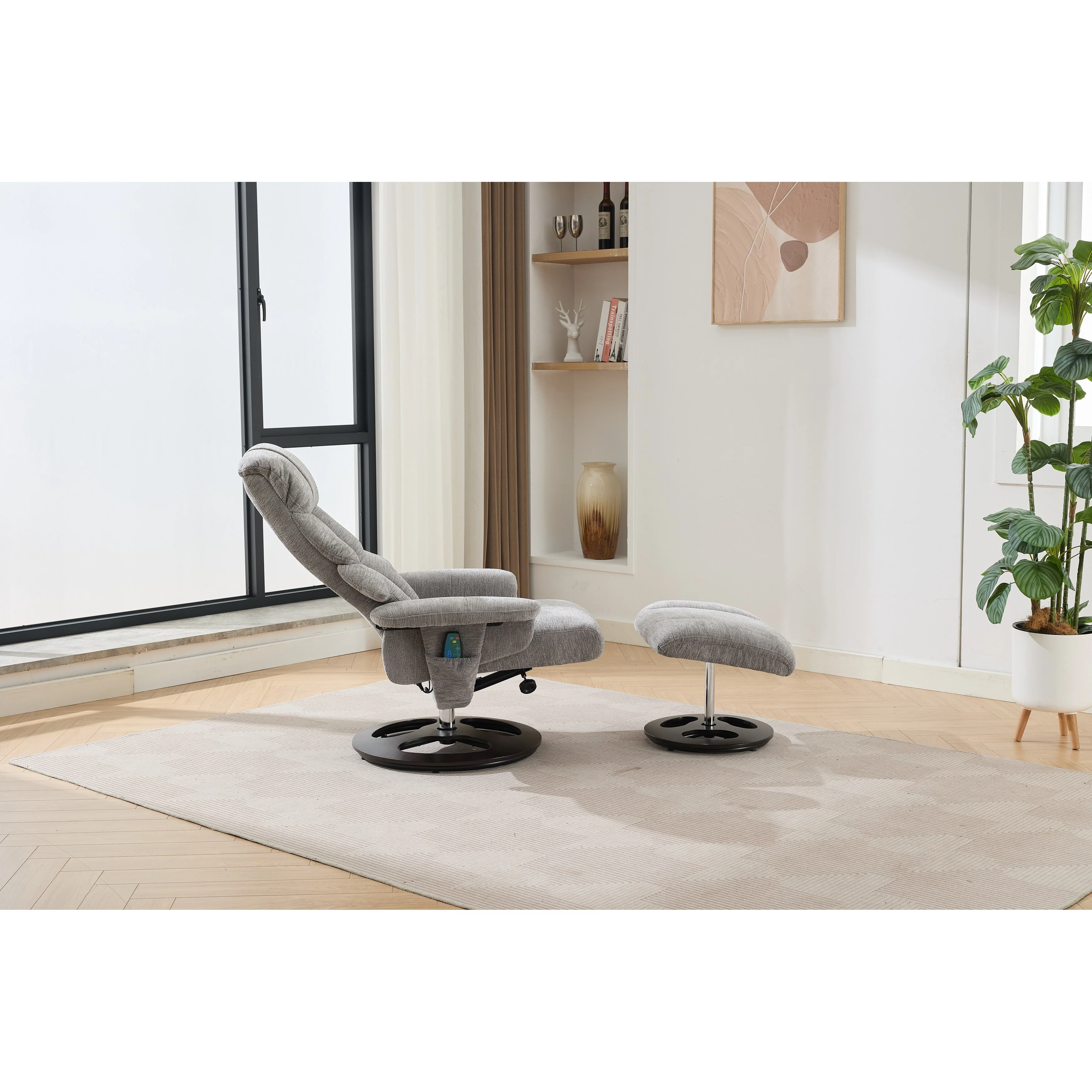 Ergonomic Recliner Chair with Ottoman