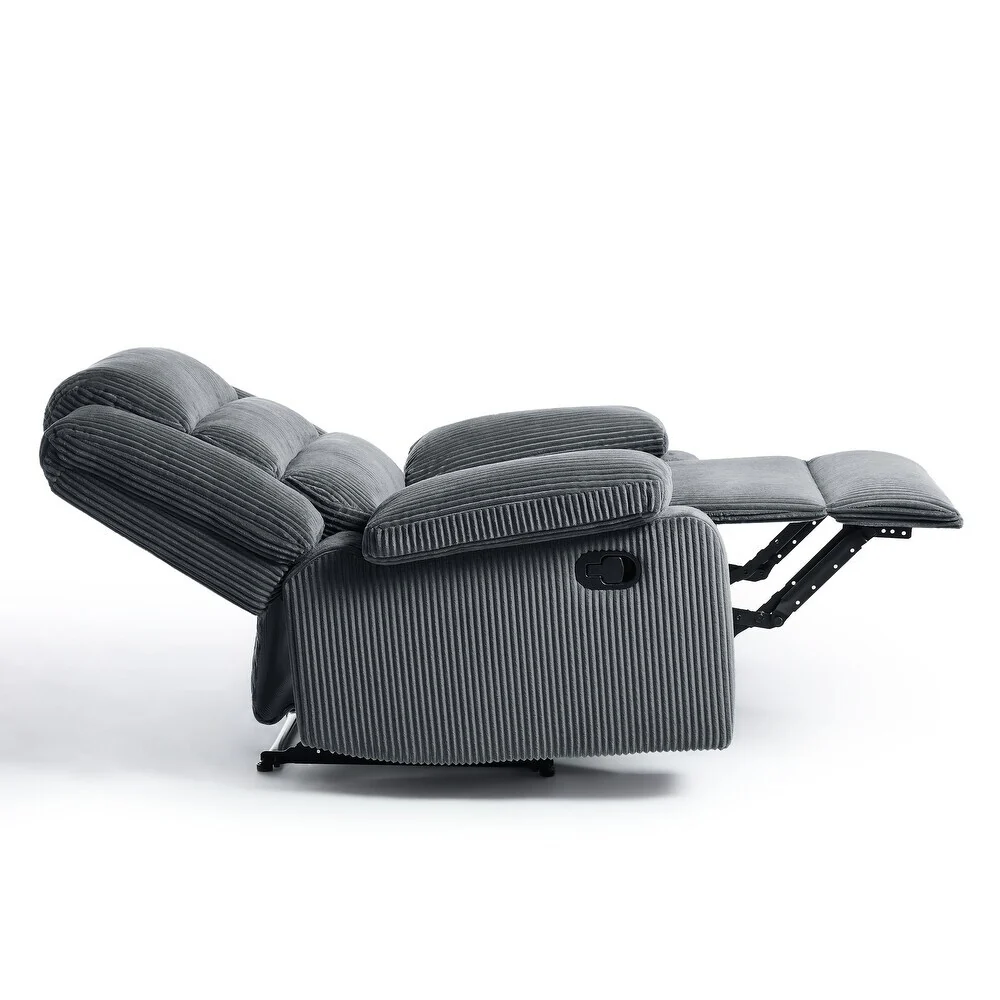 Modern Upholstered Recliner Chair with Adjustable Backrest