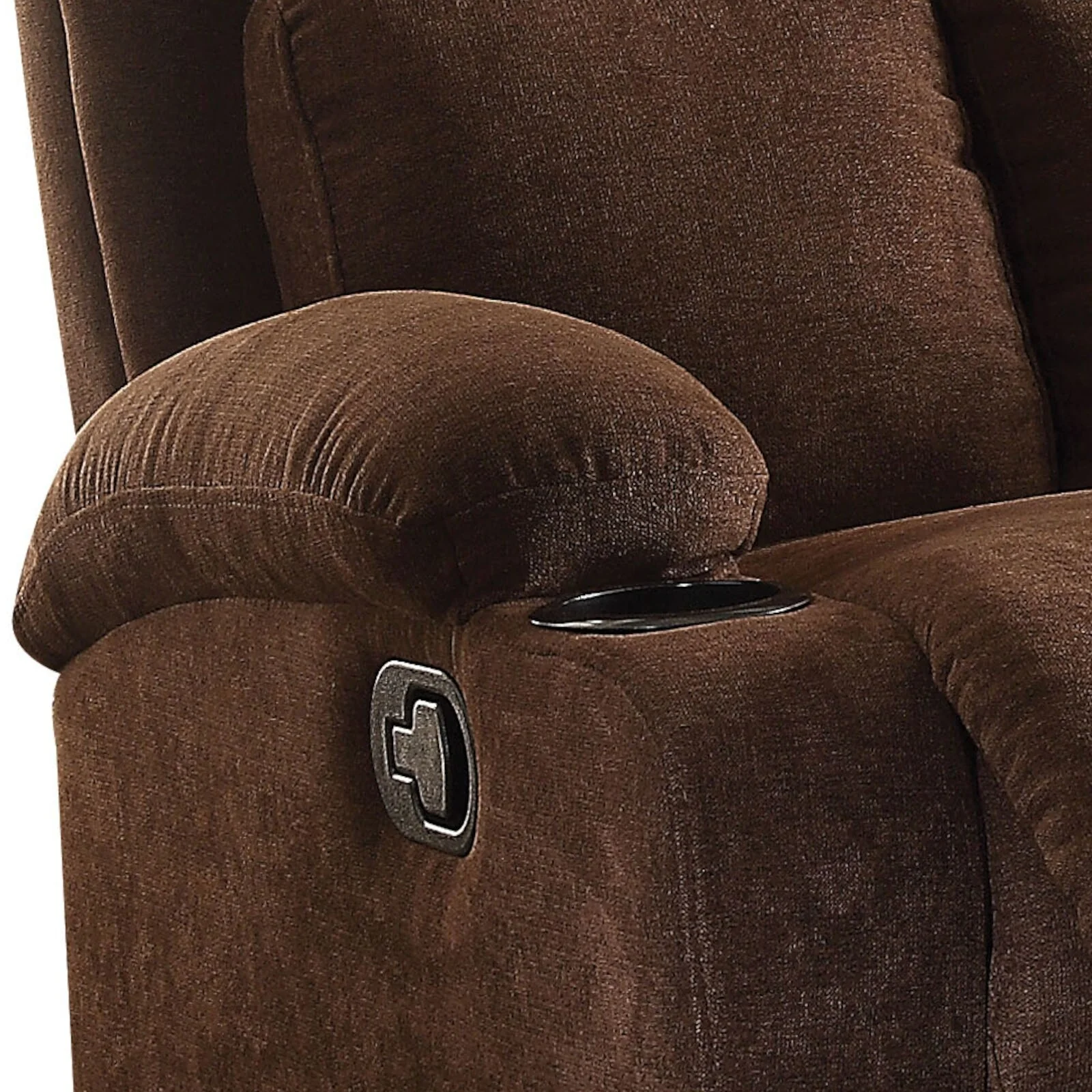 Chocolate Linen Motion Recliner
