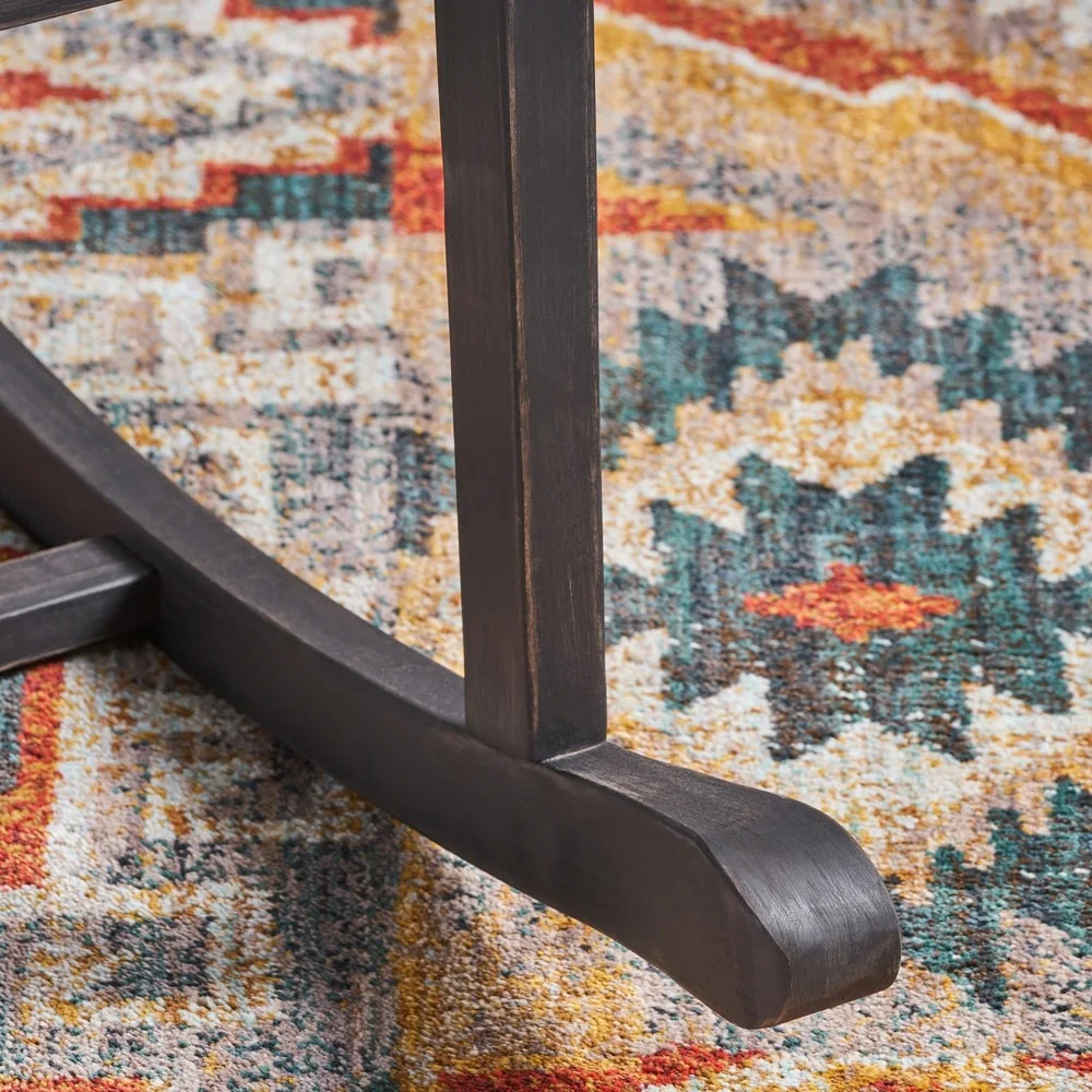 Amina Acacia Wood Patio Glider by Christopher Knight Home