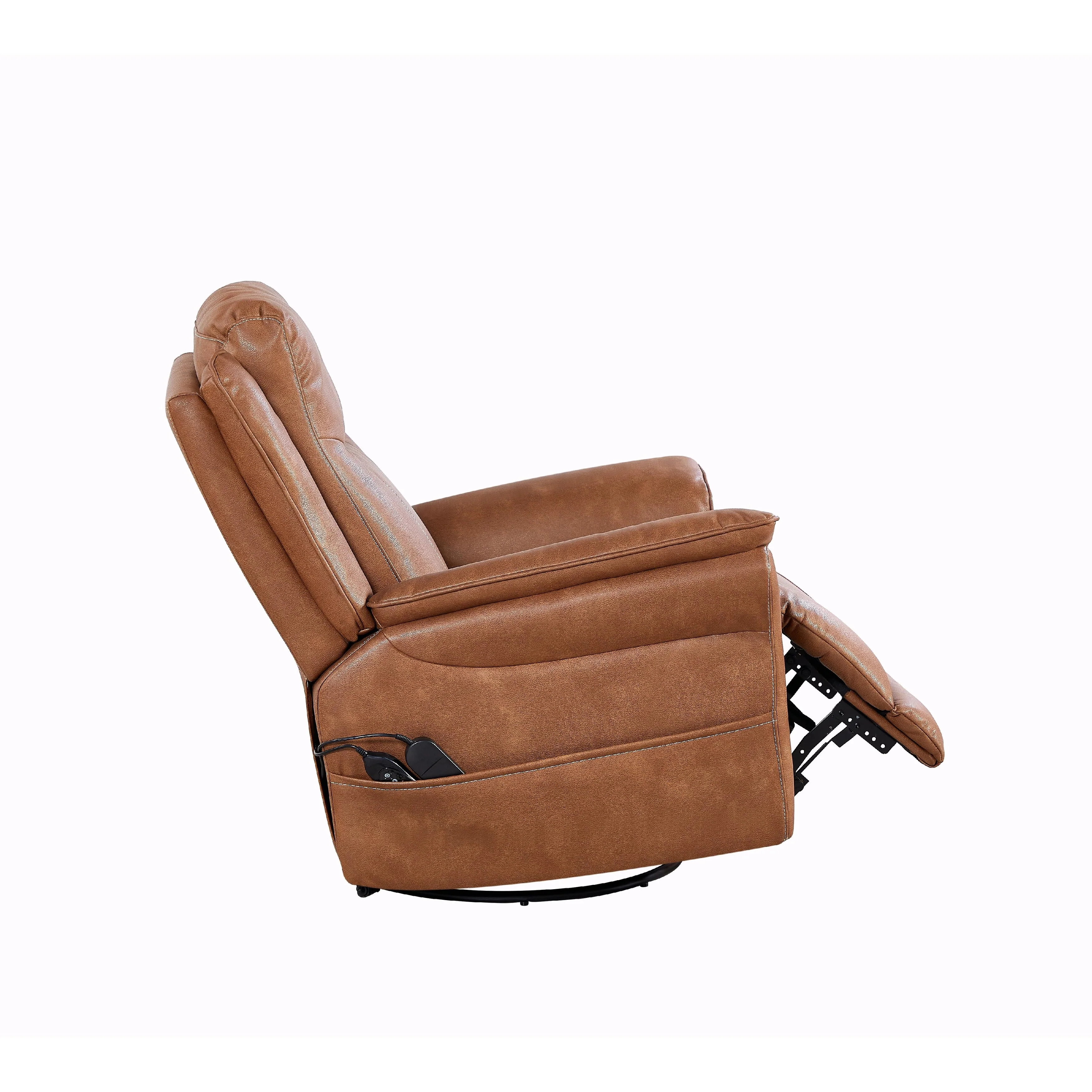 Rocking and 240 Degree Swivel Single Sofa Seat Recliner Chair, Infinite Position
