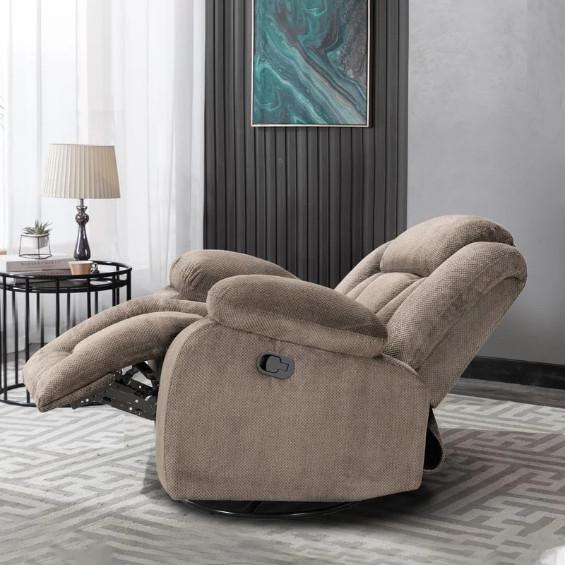 Rocker and Swivel Upholstered Recliner