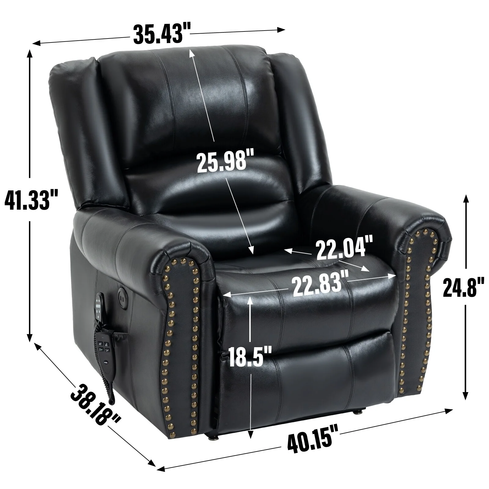 Power Lift Recliner Chair Heat Massage