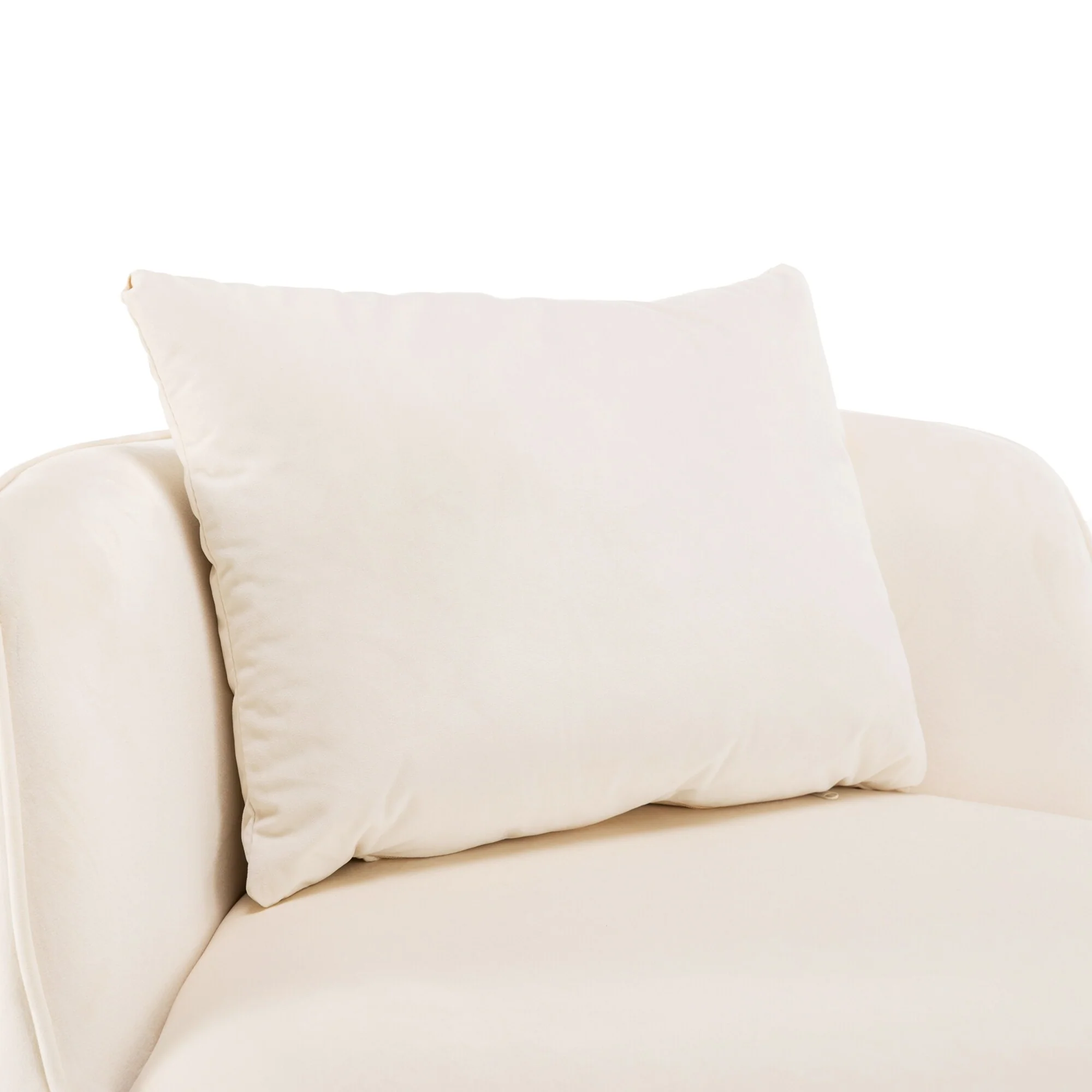 Velvet 360�� Swivel Accent Chair with Seat Cushion, Upholstered Barrel Chair with Stainless Steel Base Living Room Chair