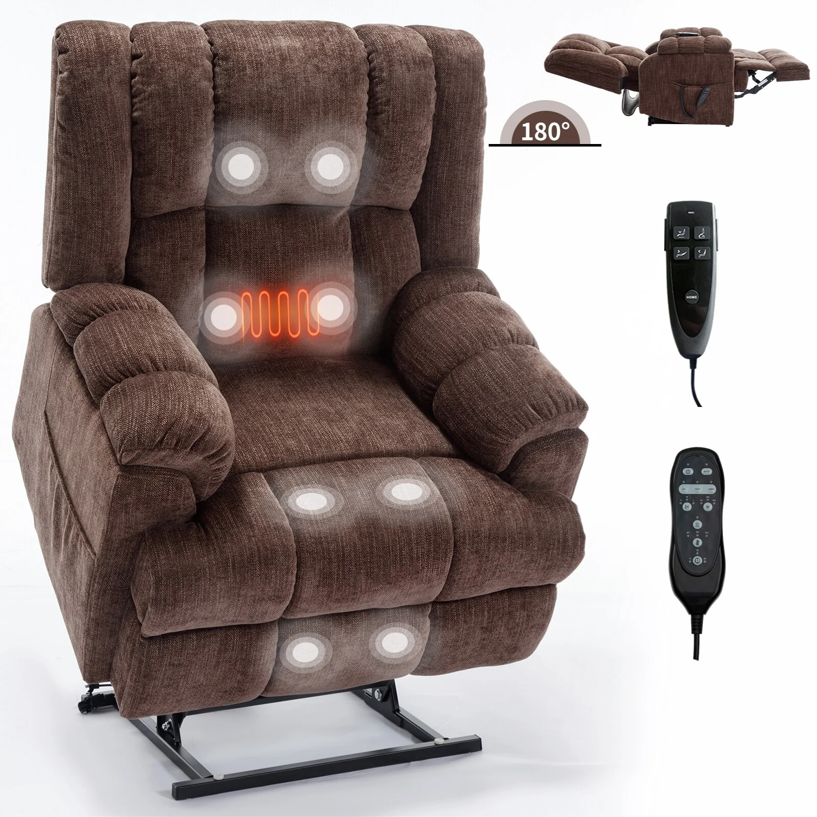Electric Power Lift Recliners with Power-Remote