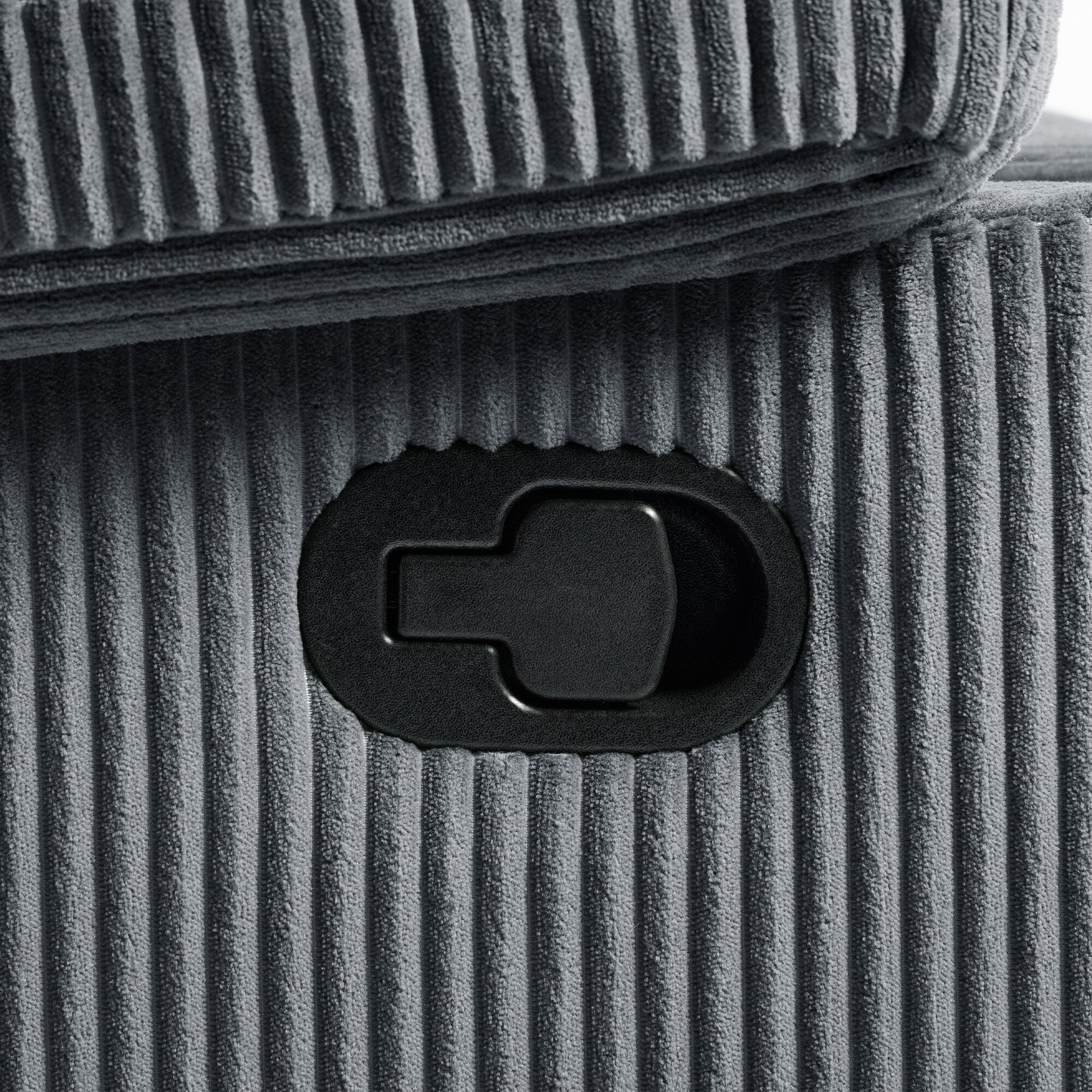 Vegan Leather Upholstered Push Back Manual Recliner Chair