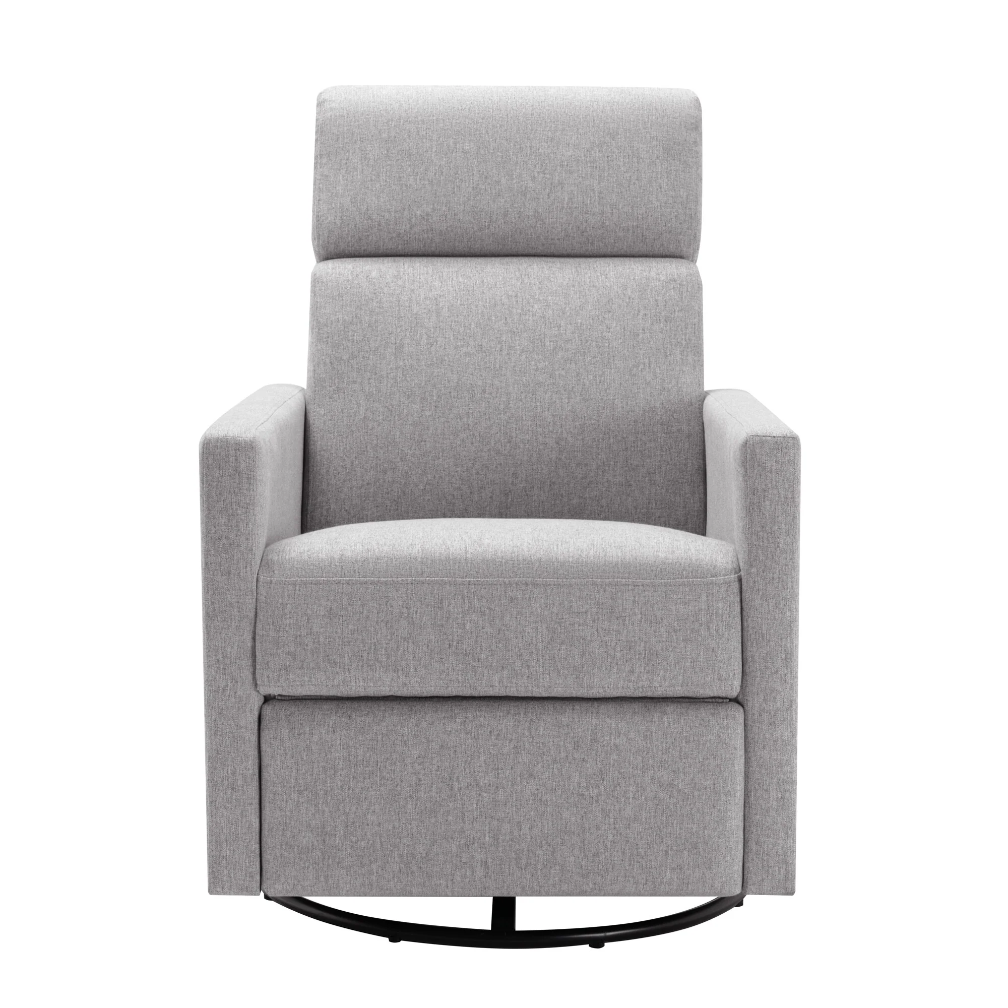Roomfitters Modern Upholstered Rocker Nursery Chair, Plush Seating Glider Swivel Recliner Chair