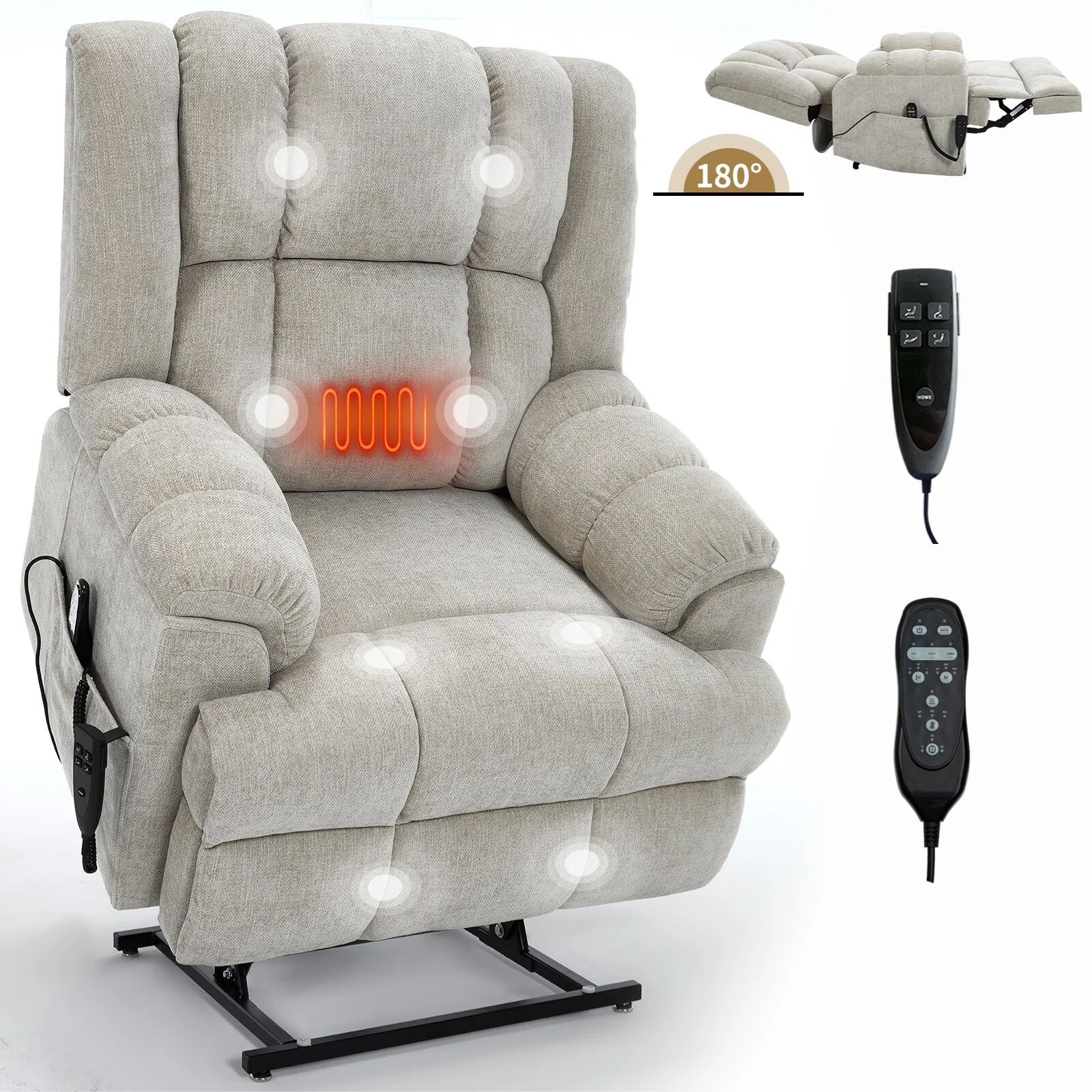Electric Power Lift Recliners with Power-Remote