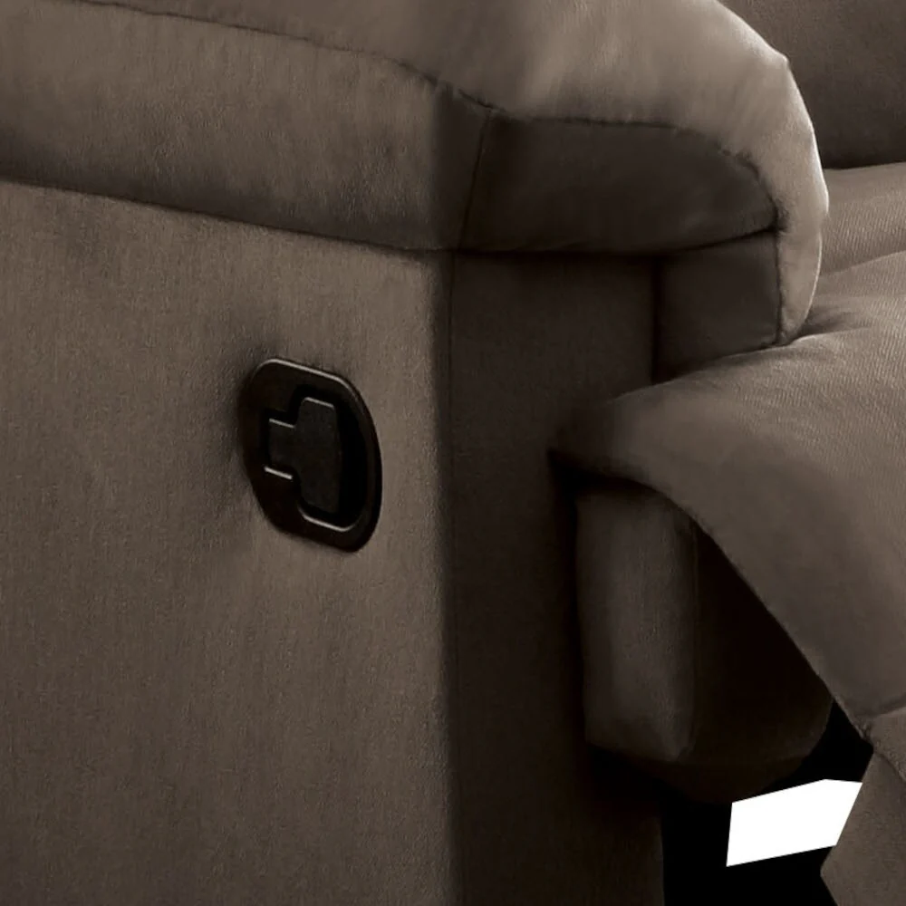 Light Brown Woven Fabric Motion Recliner