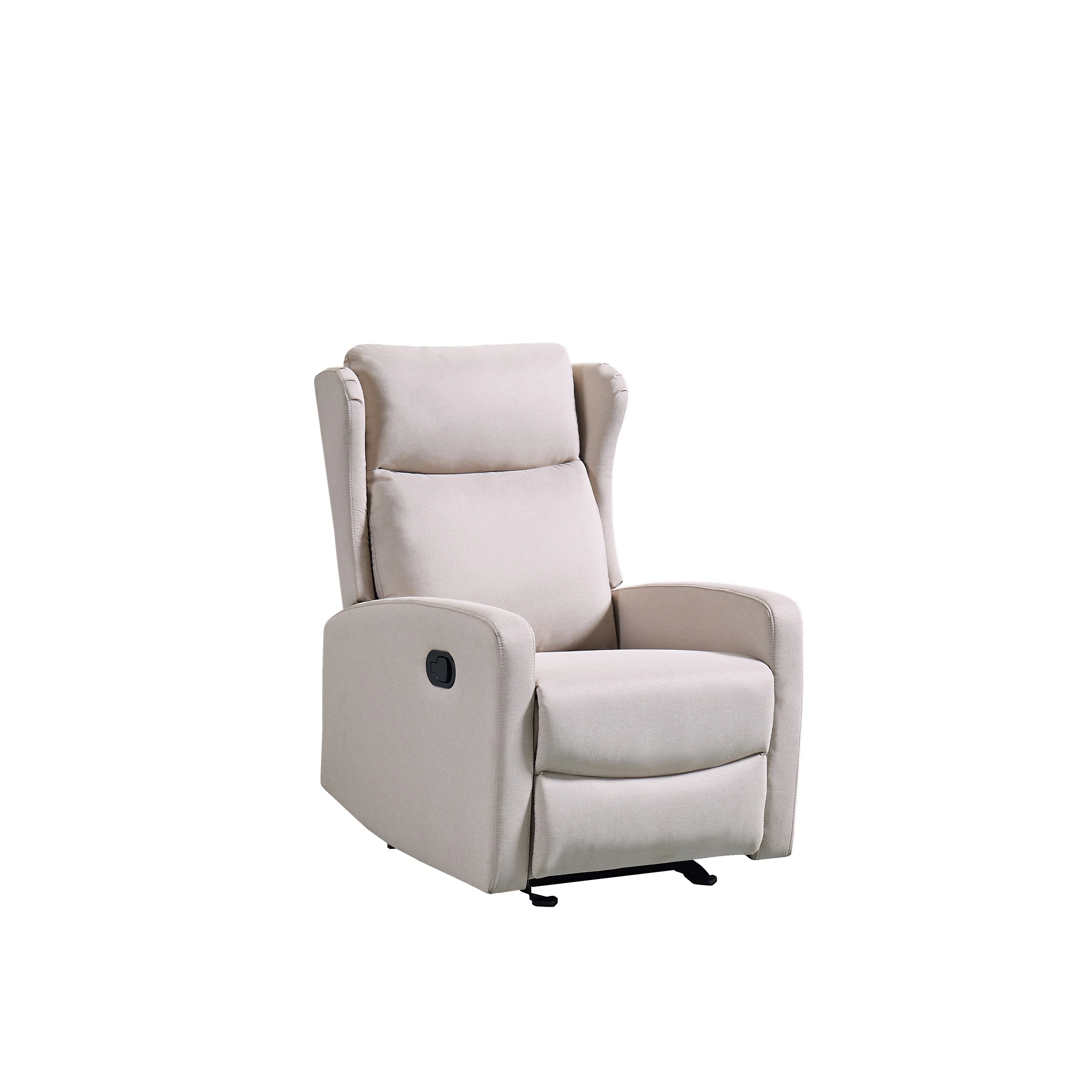 Adjustable Rocker Recliner Chair (90��-165��) - Premium Linen Upholstery with 30�� Gentle Rocking Motion