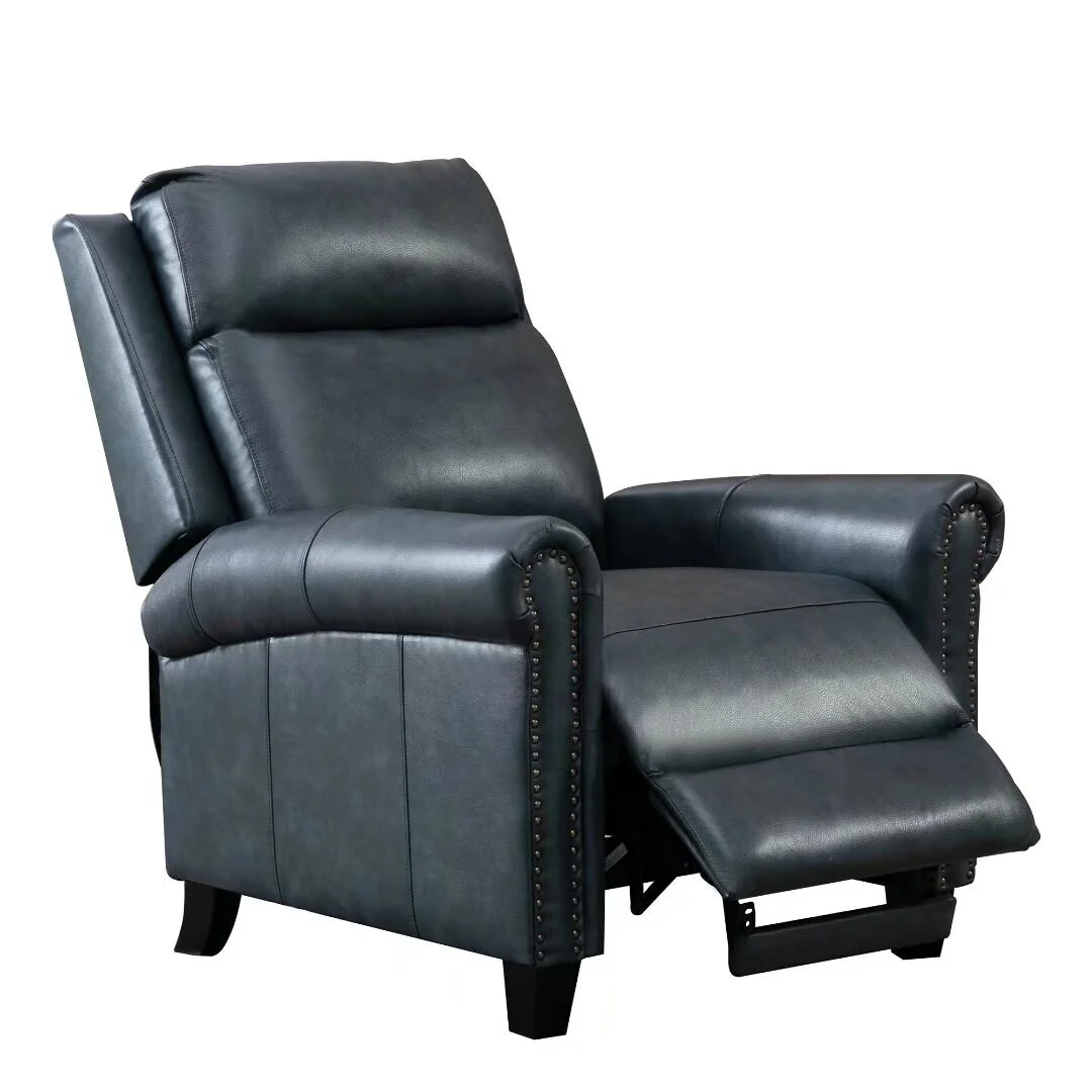 Ebello Genuine Leather Pushback Club Recliner Chair