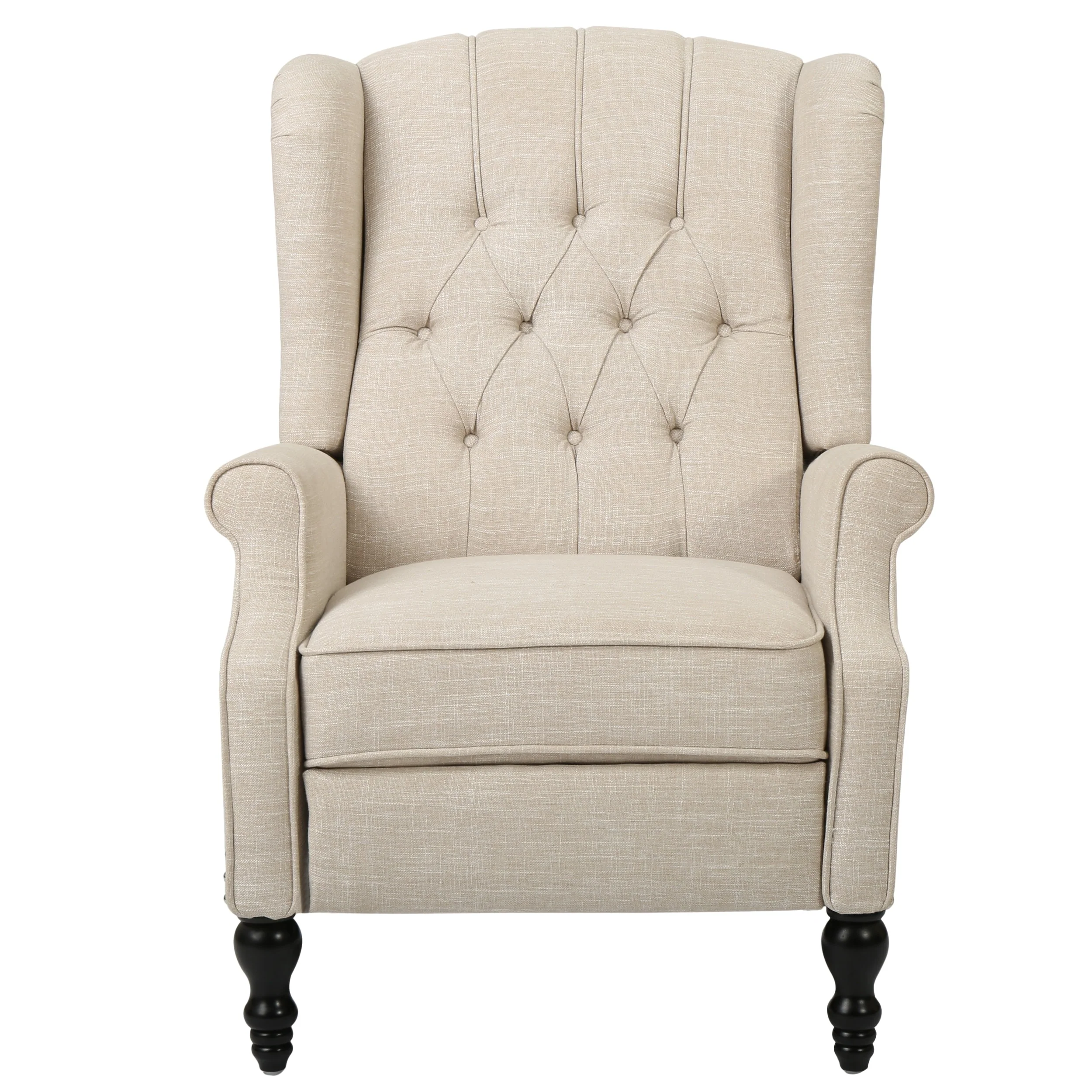 Walter Tufted Fabric Wingback Recliner Club Chair by Christopher Knight Home