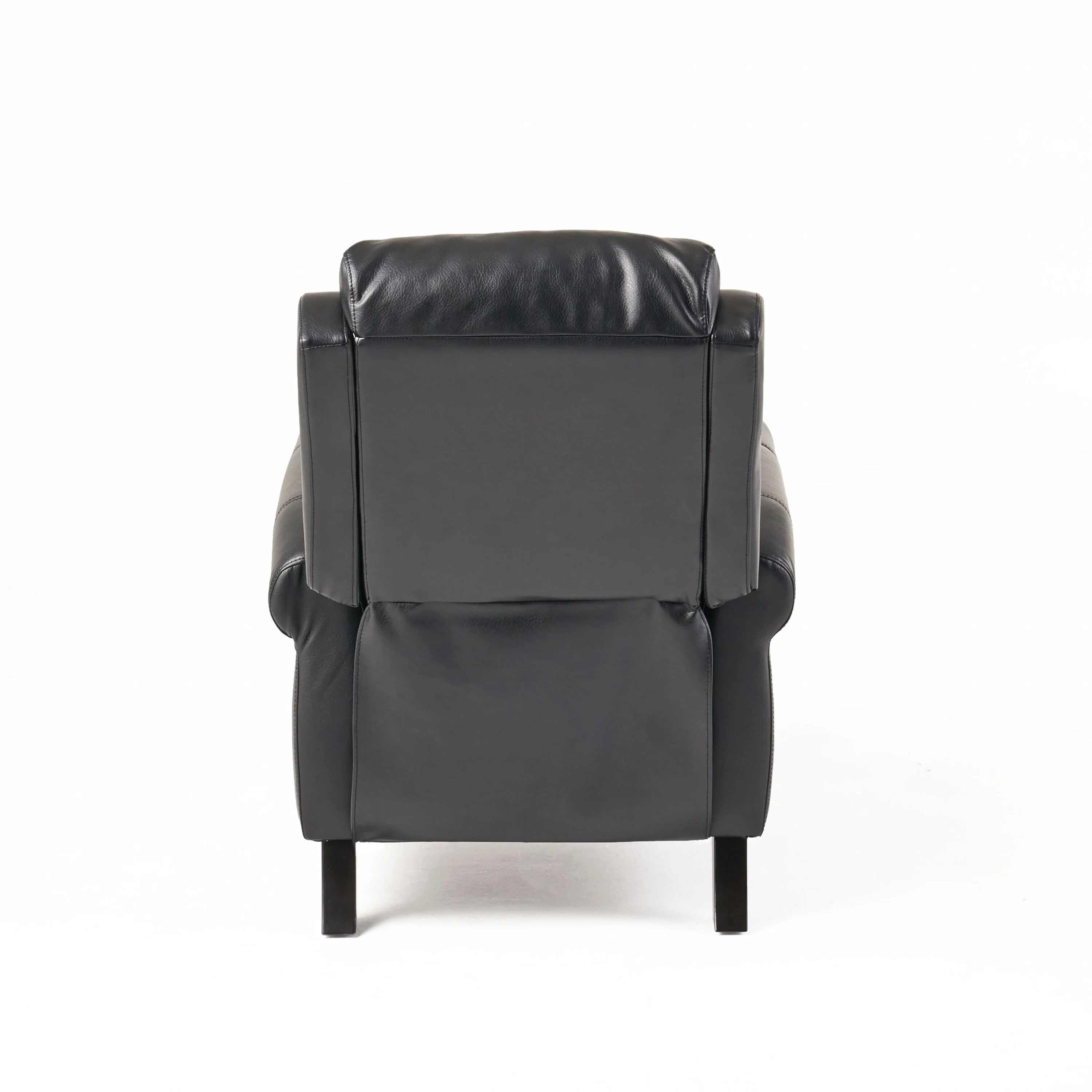 Manual PU Tufted Recliner Chair with Wooden Frame