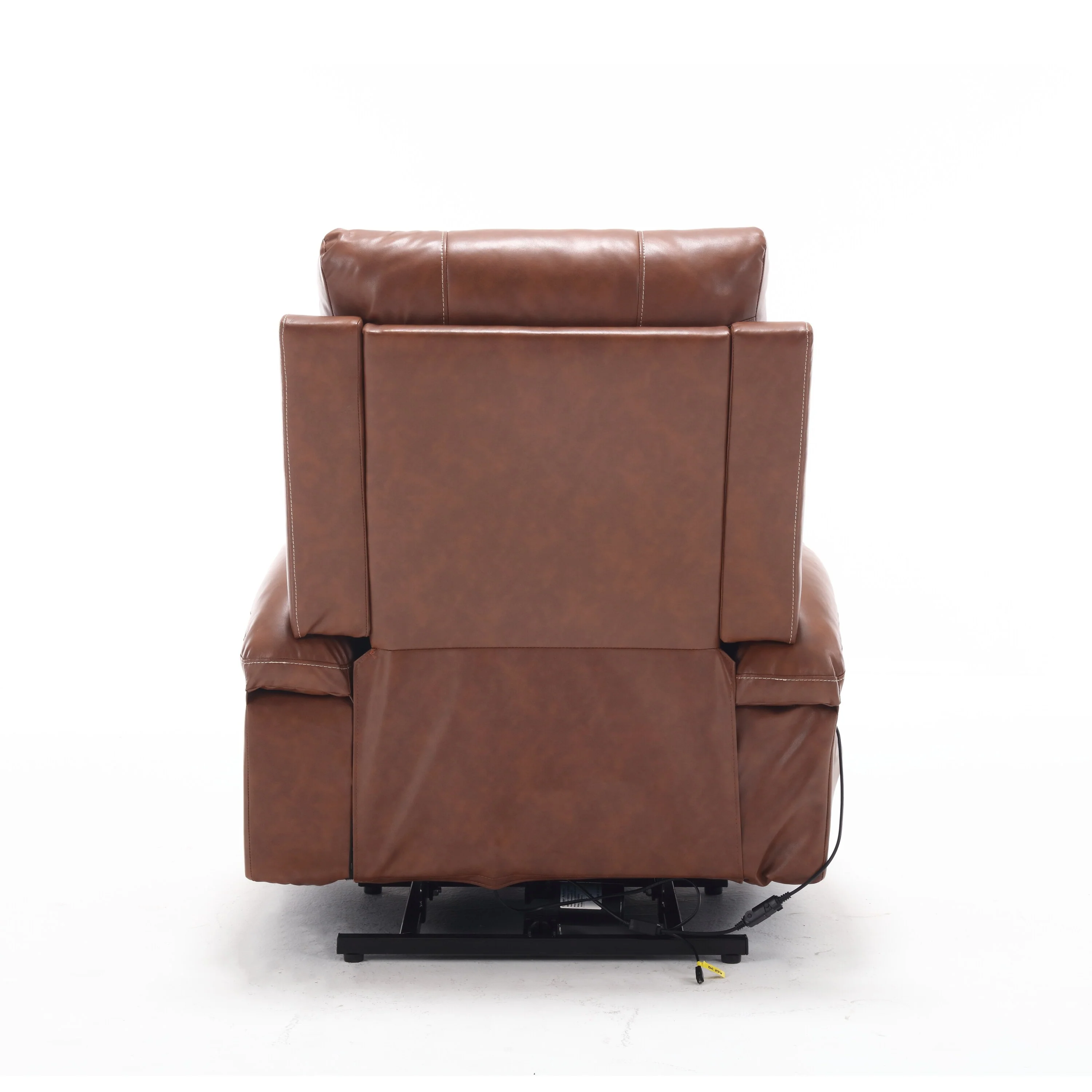 PU Leather Power Lift Recliner with Massage, Heating & Cup Holders