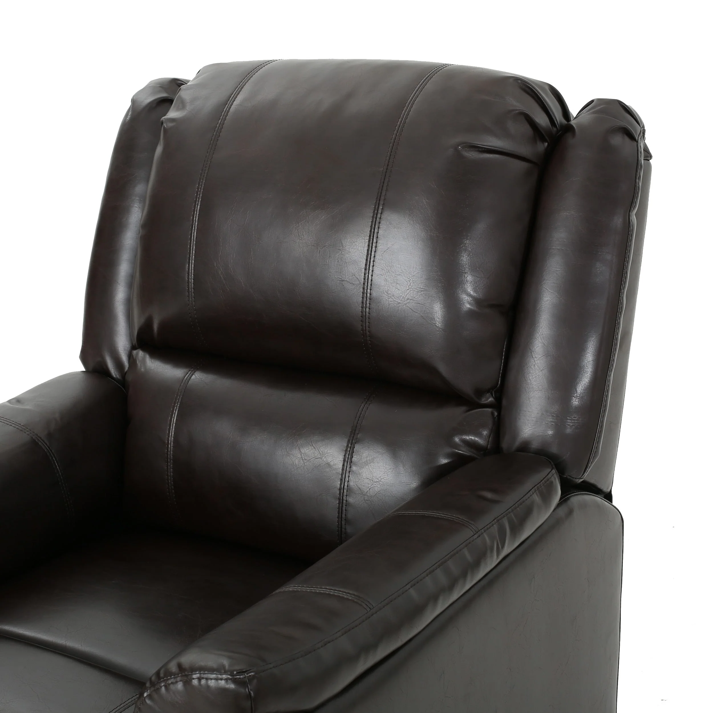 Roomfitters Fabric Glider Recliner with Swivel, Manual Reclining Chair
