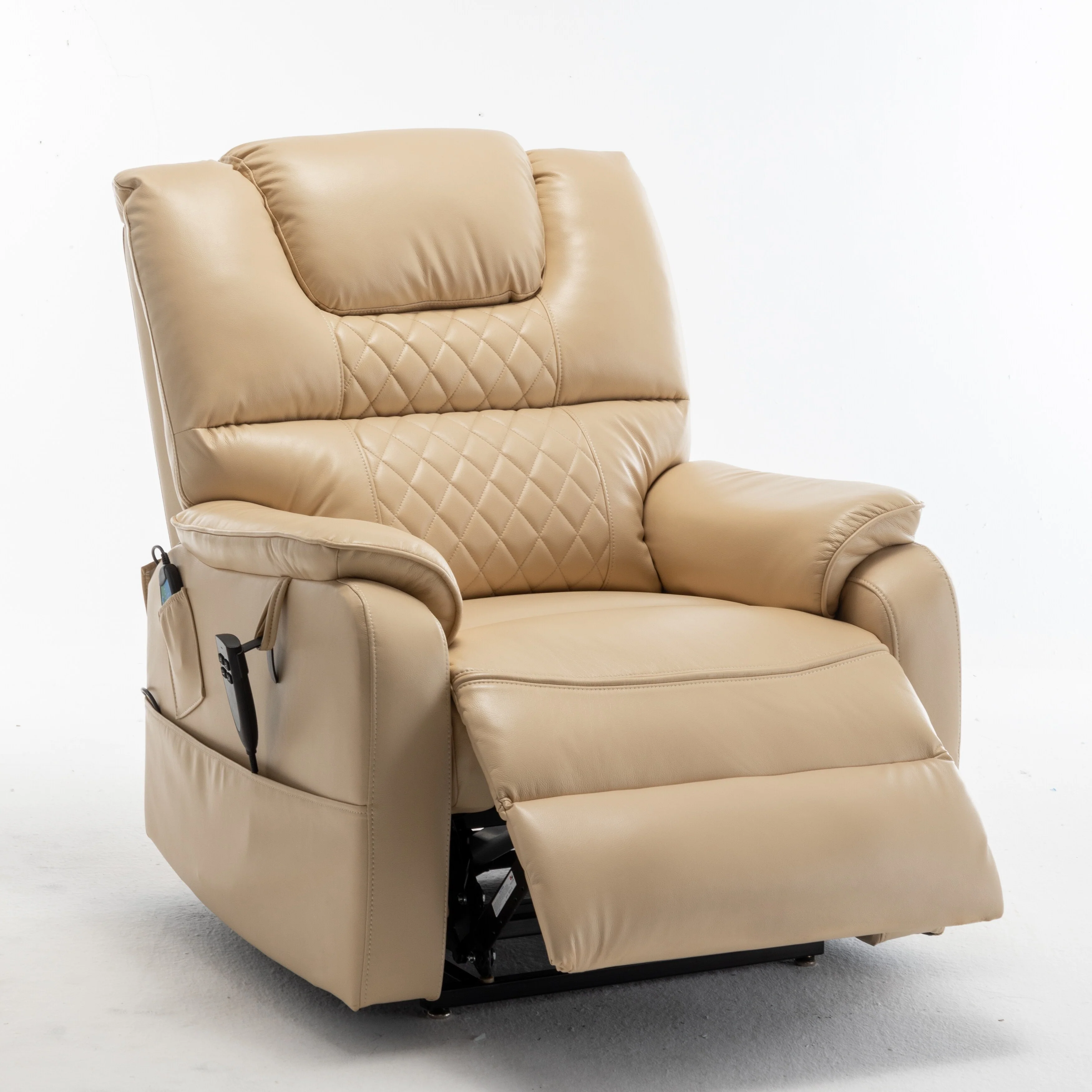 PU Recliner Chair with 180�� Infinite Position, Remote & Easy Assembly