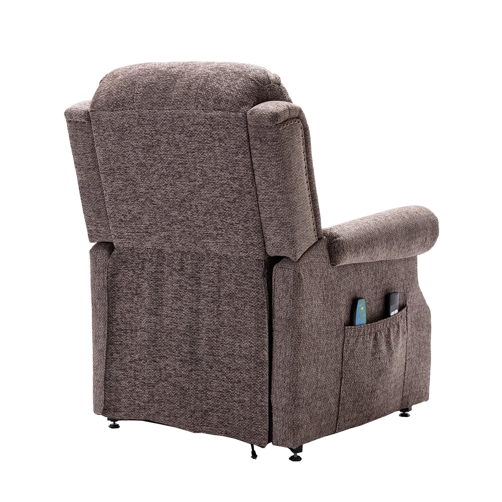 Clihome Chenille Knit Fabric Power-lift Recliner Chair with Massage