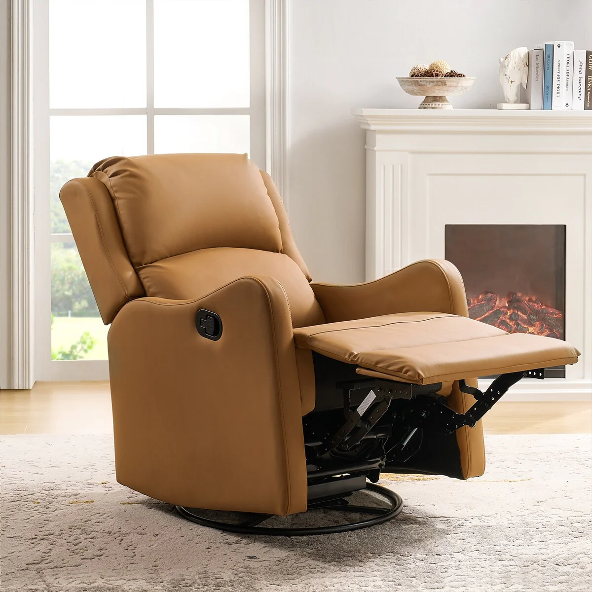 Pablo Traditional 360-Degree Swivel rocker Recliner by HULALA HOME