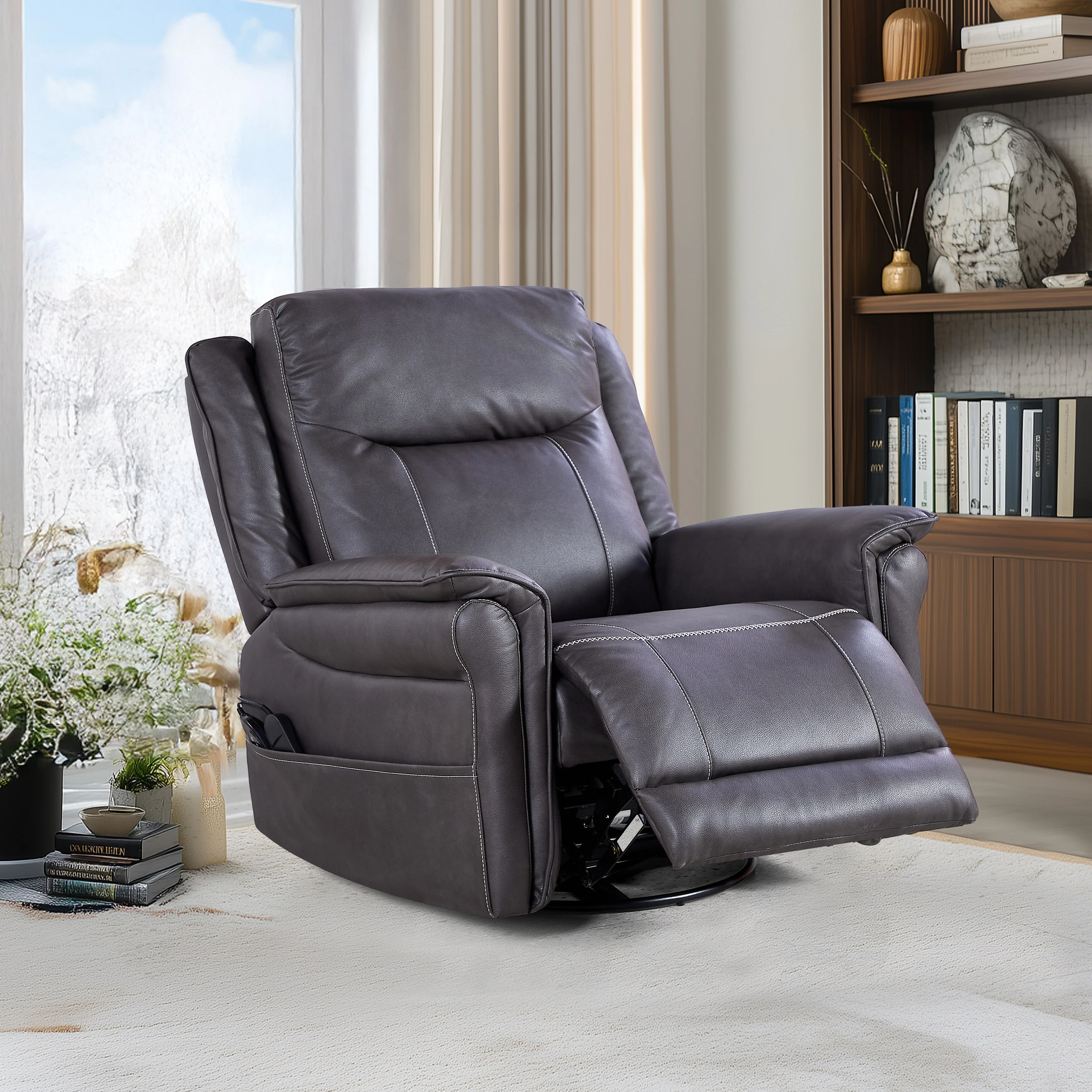 240 Degree Swivel Single Sofa Seat recliner Chair
