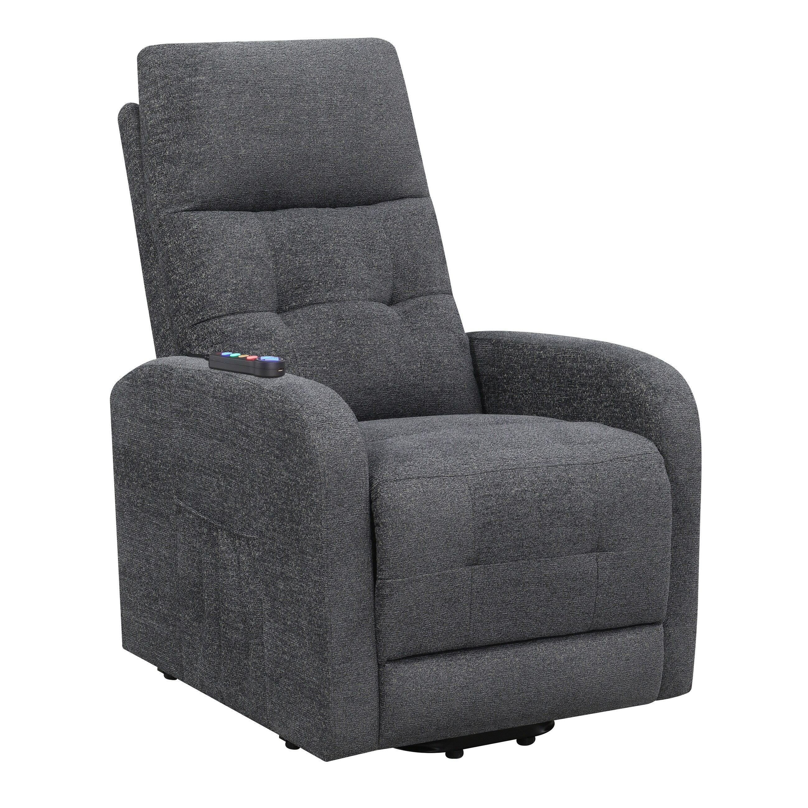 Lyle Upholstered Tufted Power Lift Recliner