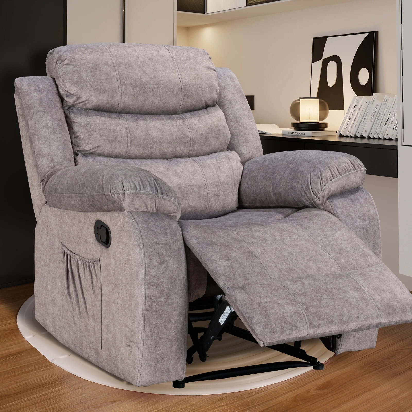 Super Soft Manual Heated and Massage Recliner Chair
