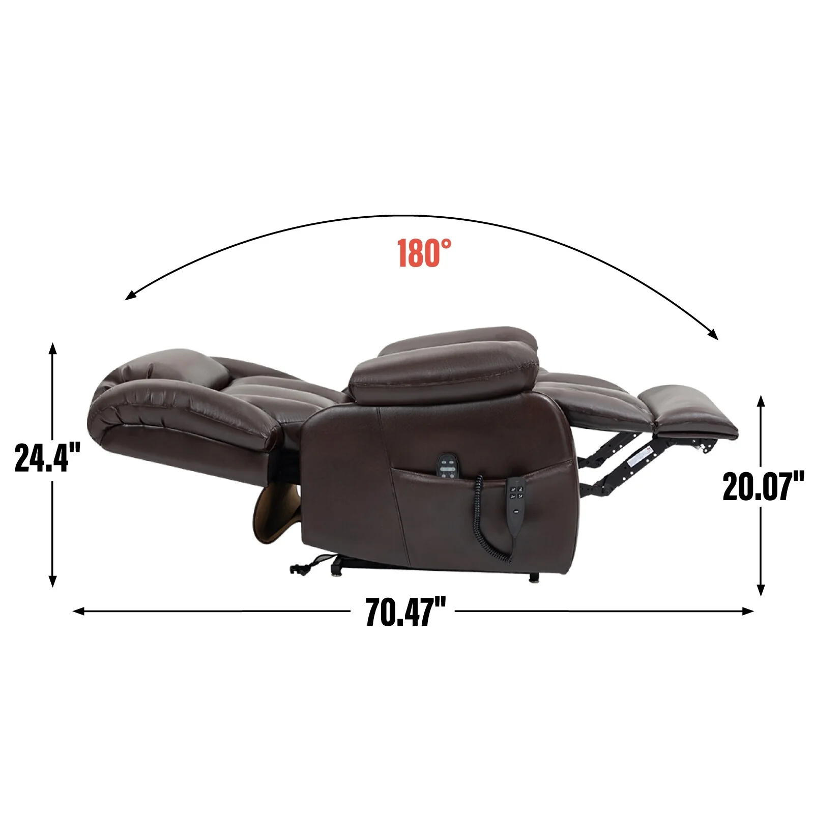 Power Lift Recliner Chair with 8-Point Vibration Massage