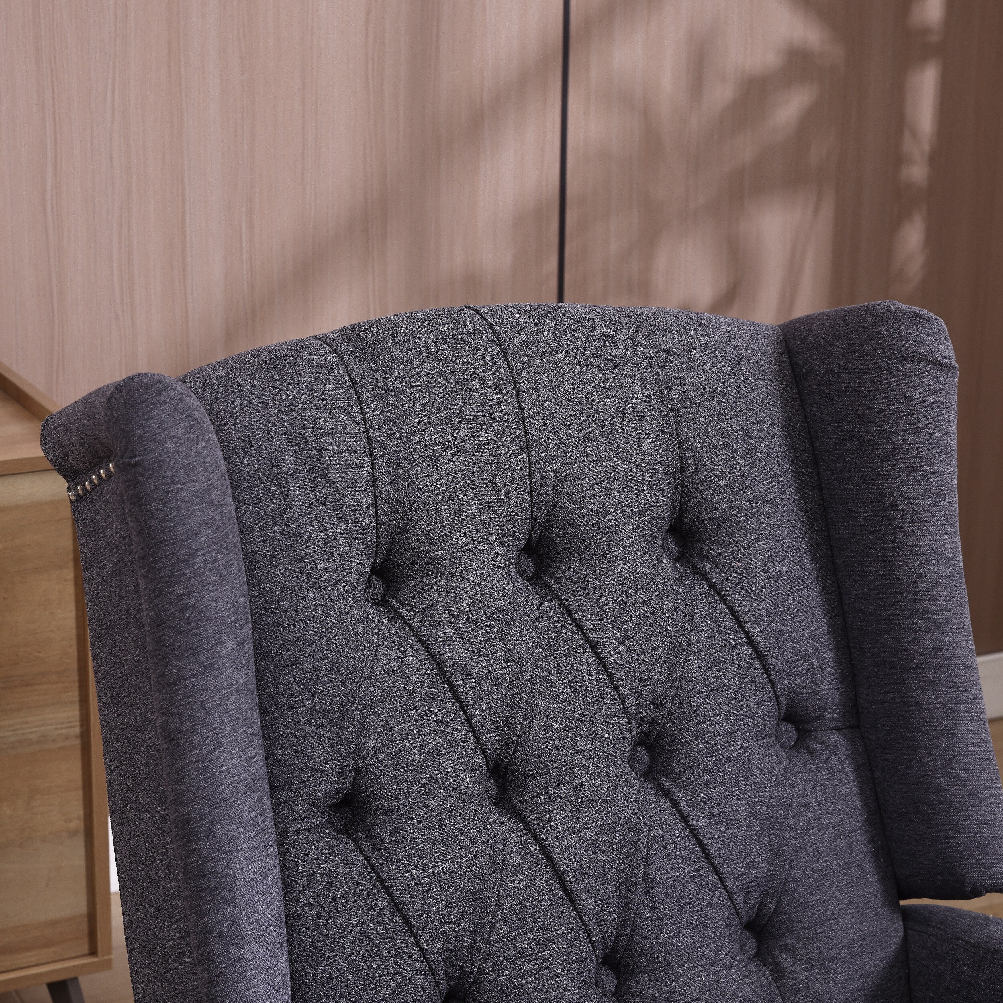 Swivel Recliner Lounge Chair with Footrest, Glider Motion & Ergonomic Design