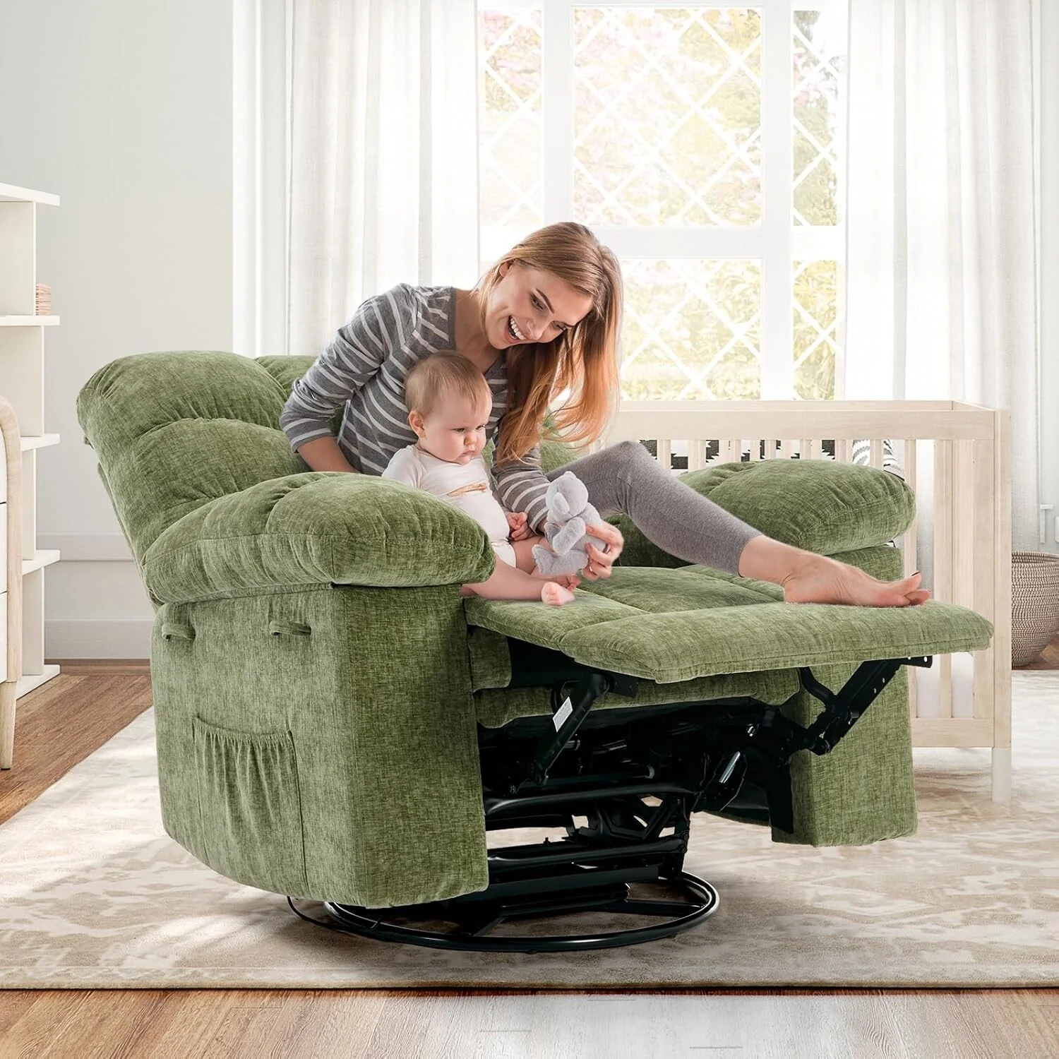 Rocking 360�� Swivel Rocker Chair