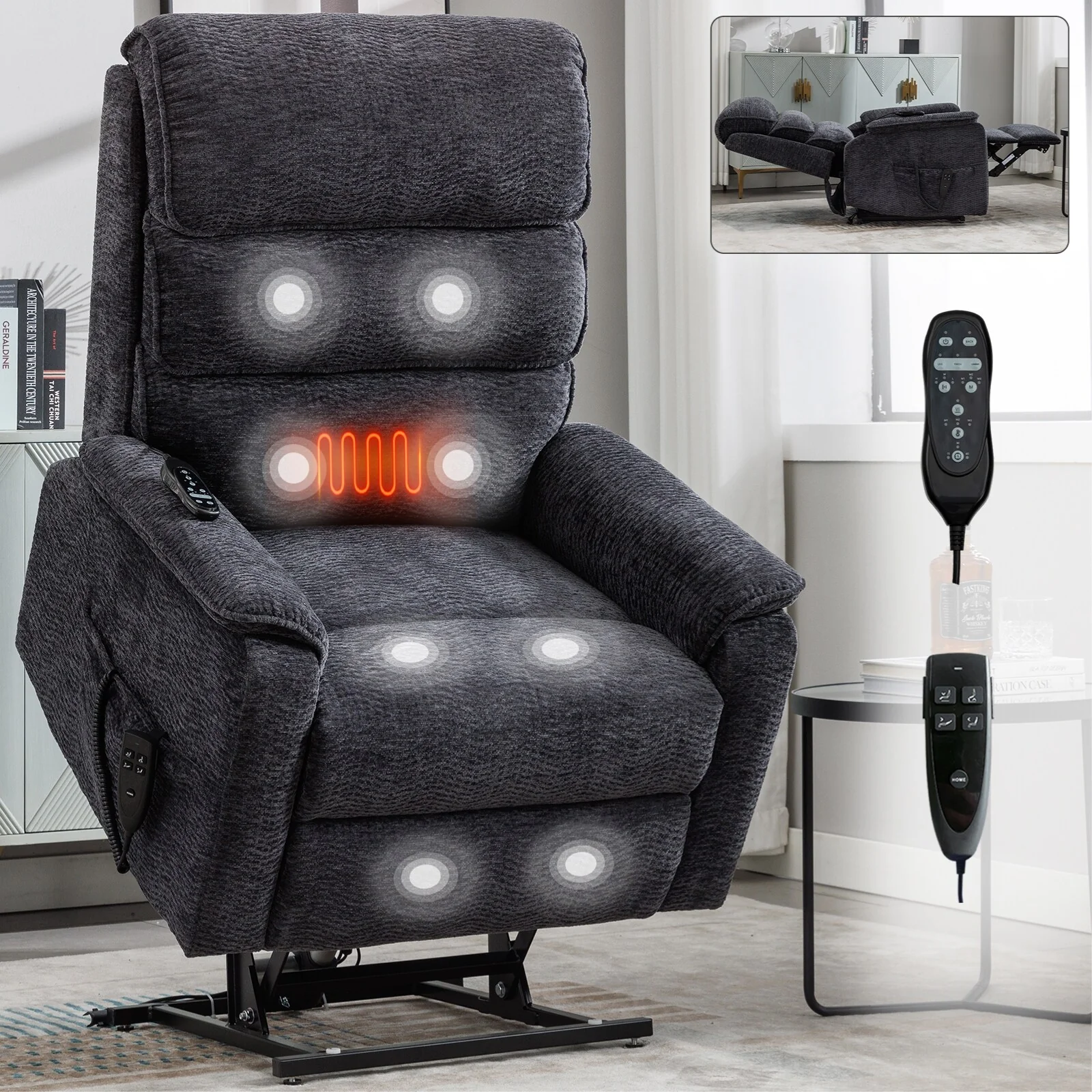 Power Lift Recliner Chair with Power-Remote