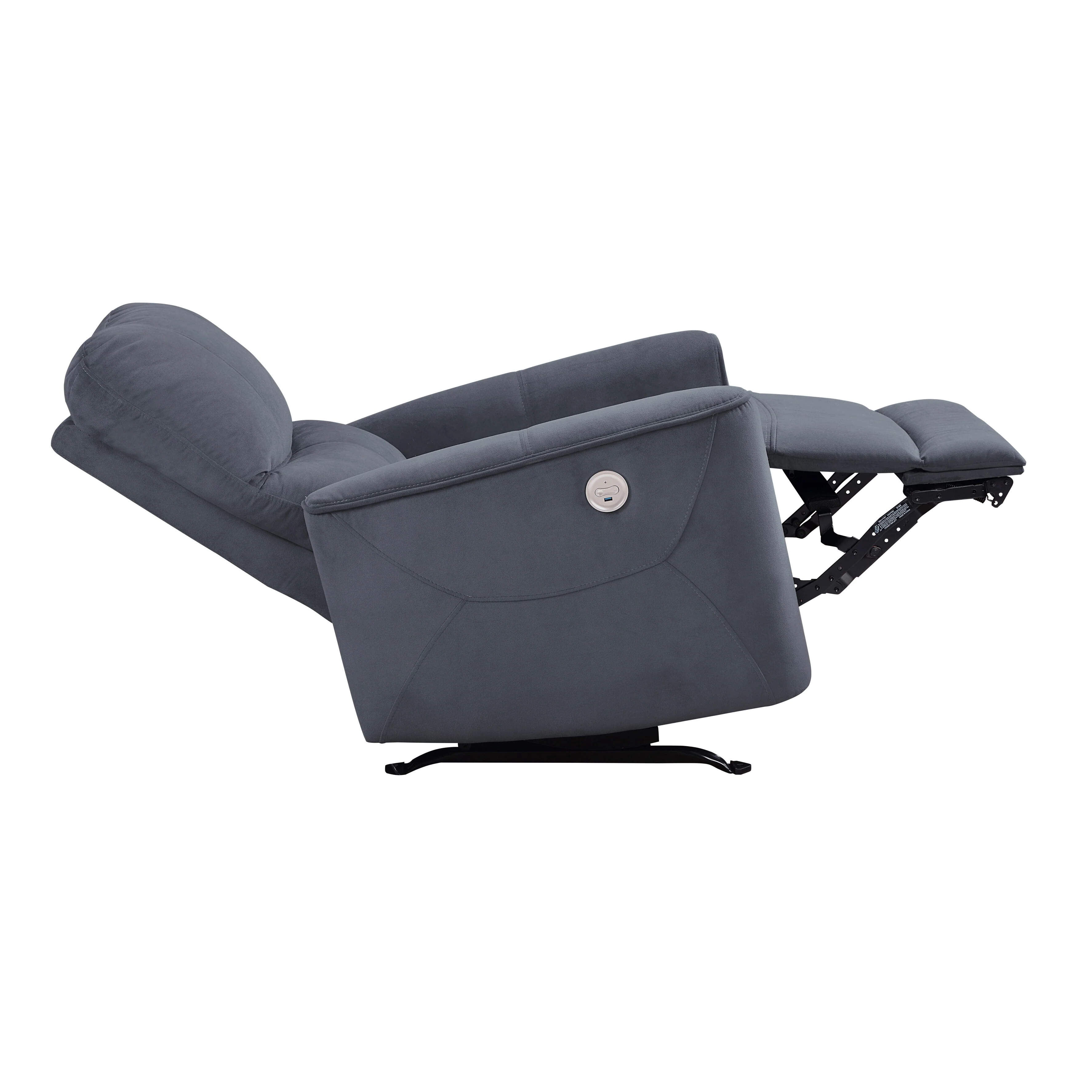 Ripon Velvet Power Rocker Reclining Chair