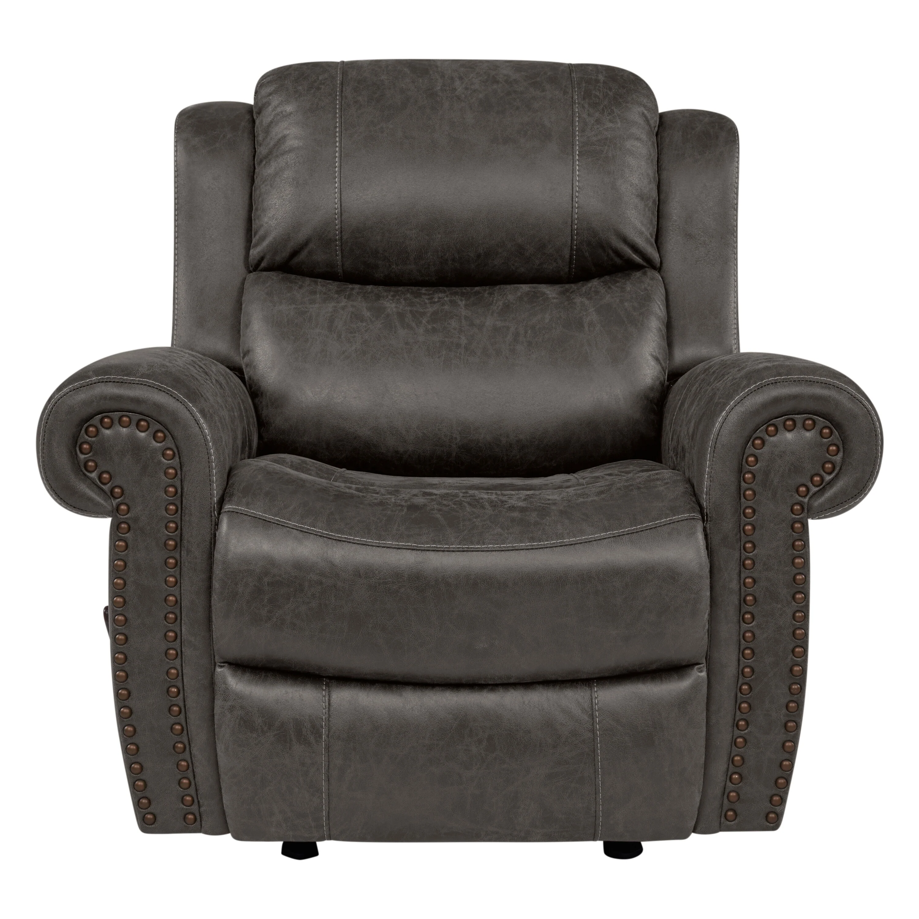 Copper Grove Dilsen Extra Large Rolled Arm Rocker Recliner Chair