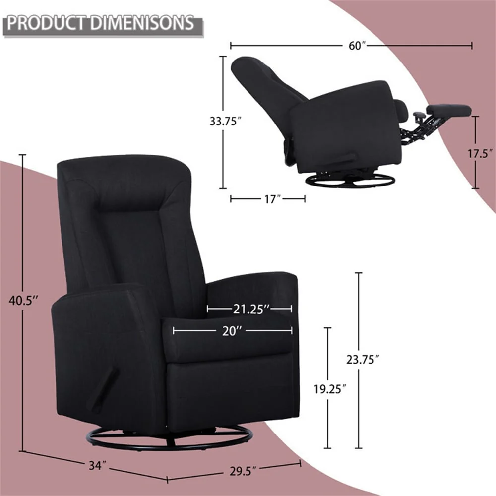 Glider Recliner Rocker Recliner Swivel Recliner Chair Accent Chair