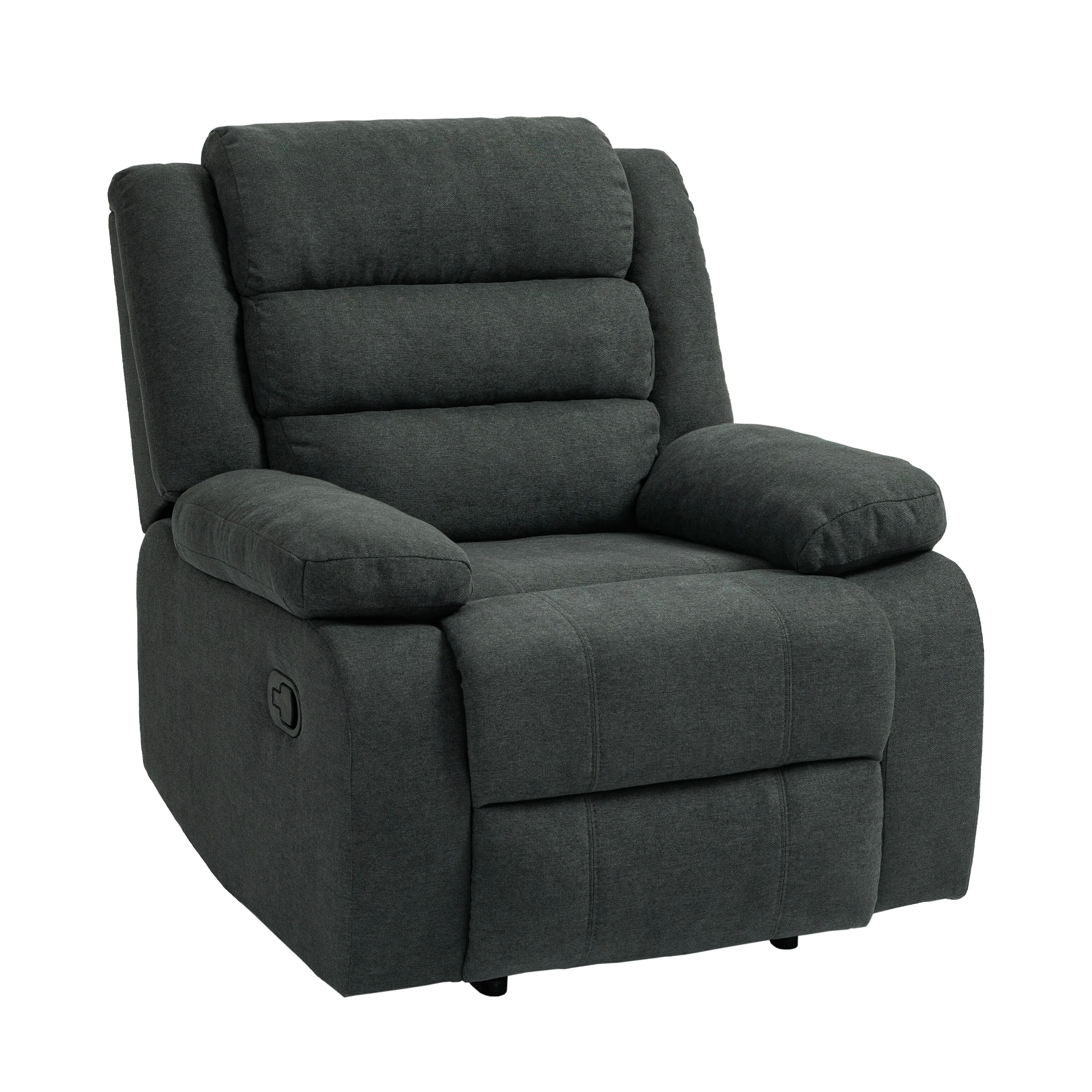 Modern Upholstered Recliner Chair with Adjustable Backrest