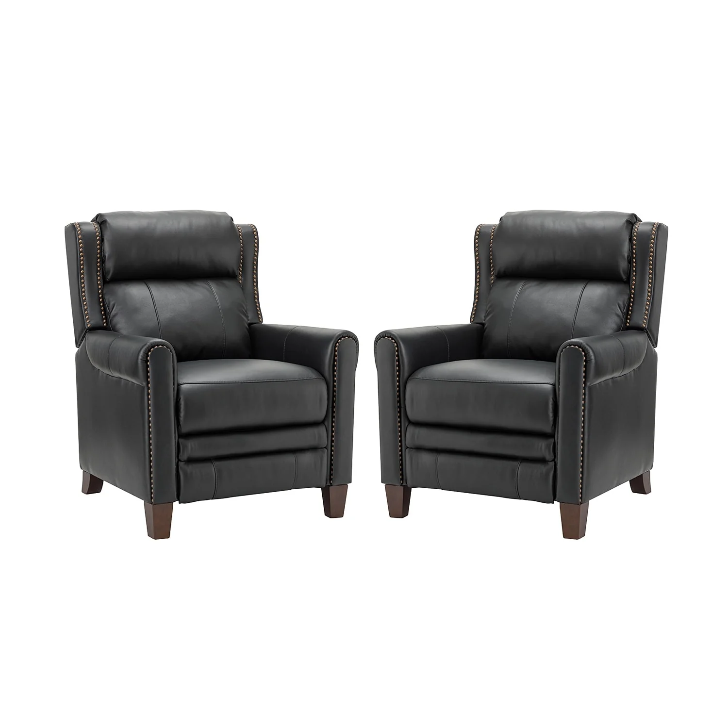 Felisa 32.48 Wide Genuine Leather Manual Recline Set of 2