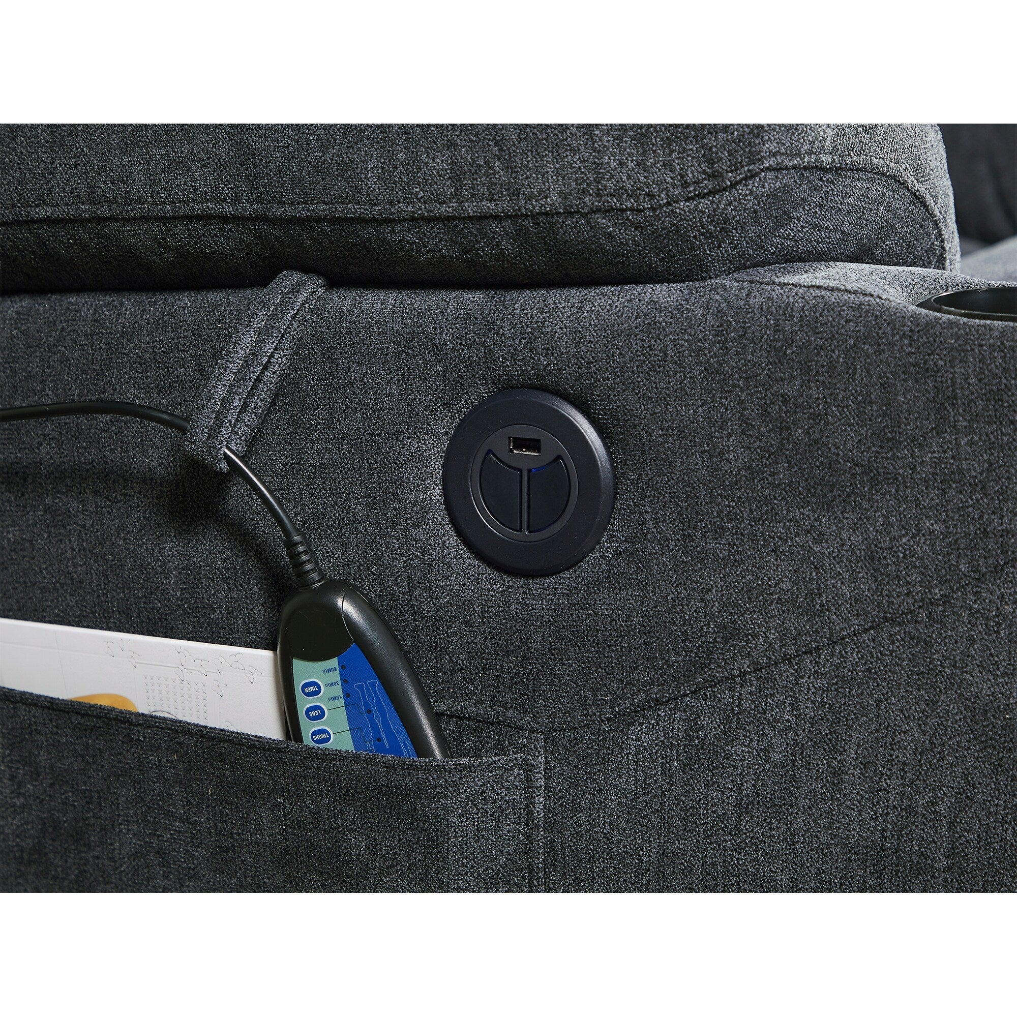 Electric Lift Massage Recliner with Lumbar Heat, 350?lbs & 45��-165�� Recline