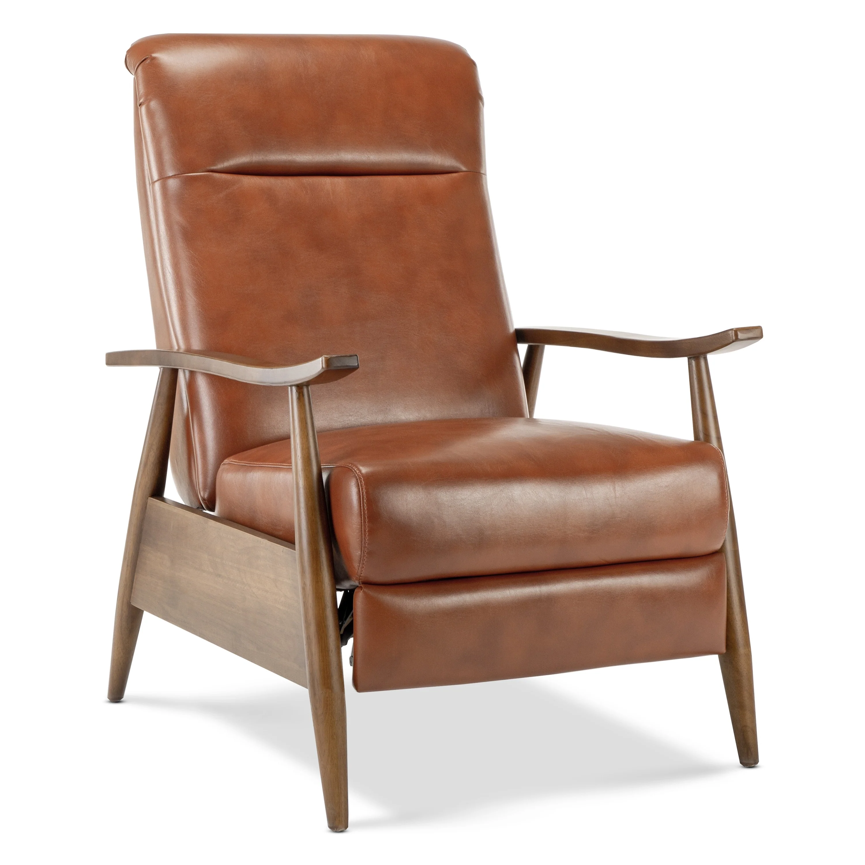Sienna Upholstered Wood Push Back Recliner by Greyson Living