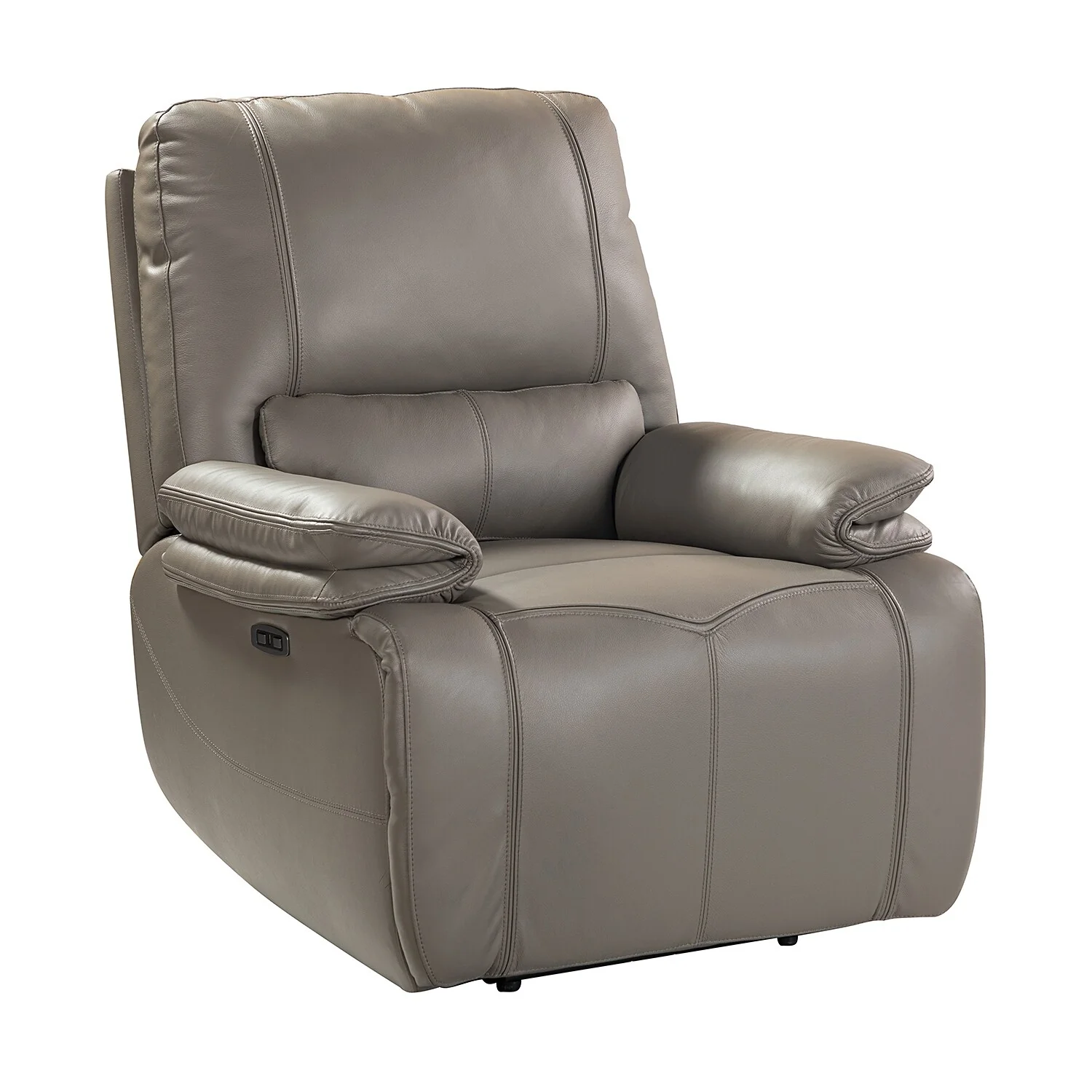 Clara Genuine Leather Power Recliner with Cushion Padded, Set of 2