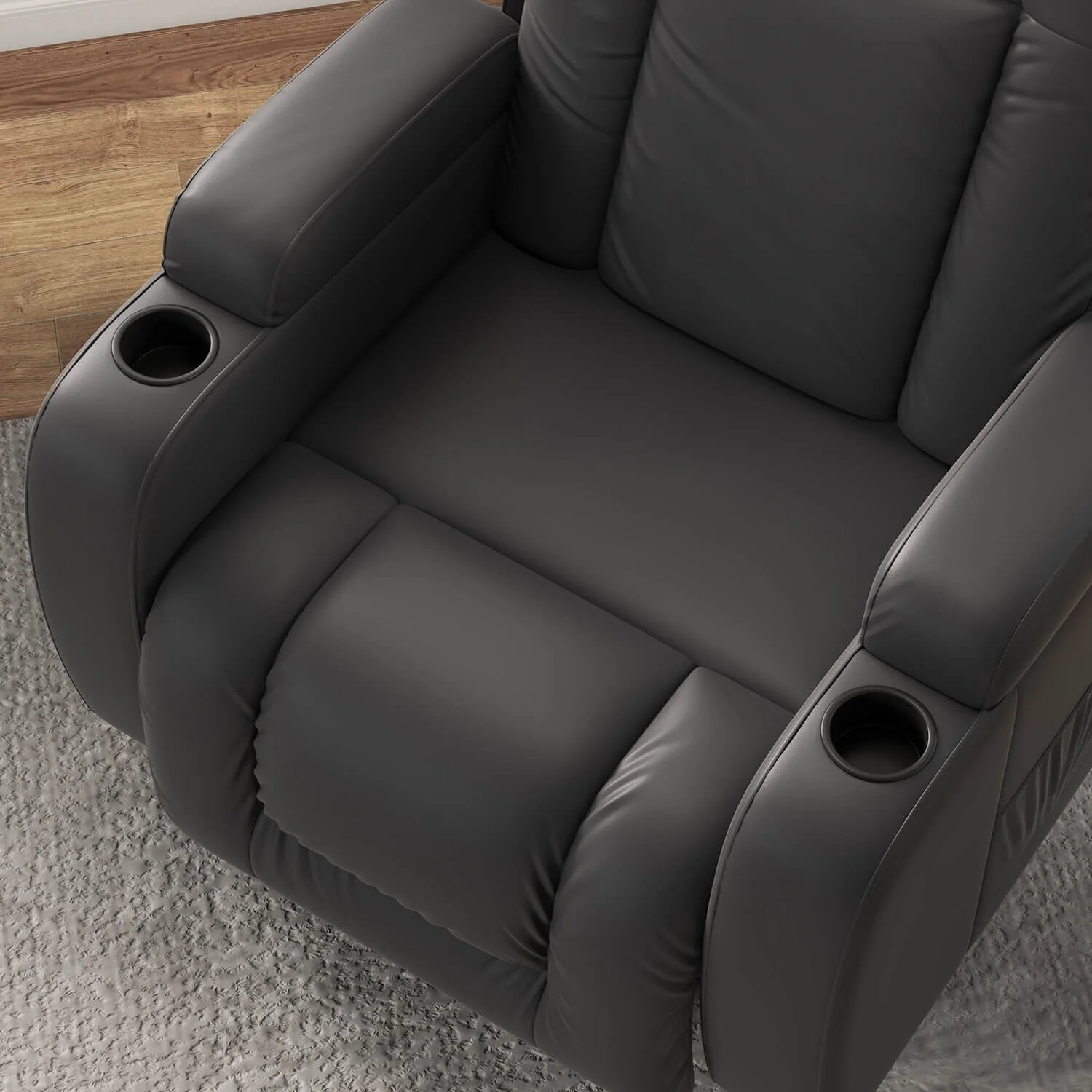 Furniwell PU Leather Power Lift Assist Recliner Chair with USB