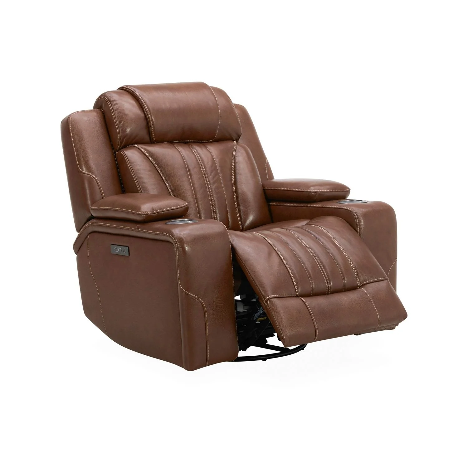 Liberty Furniture Caswell Power Recliner Chestnut Leather