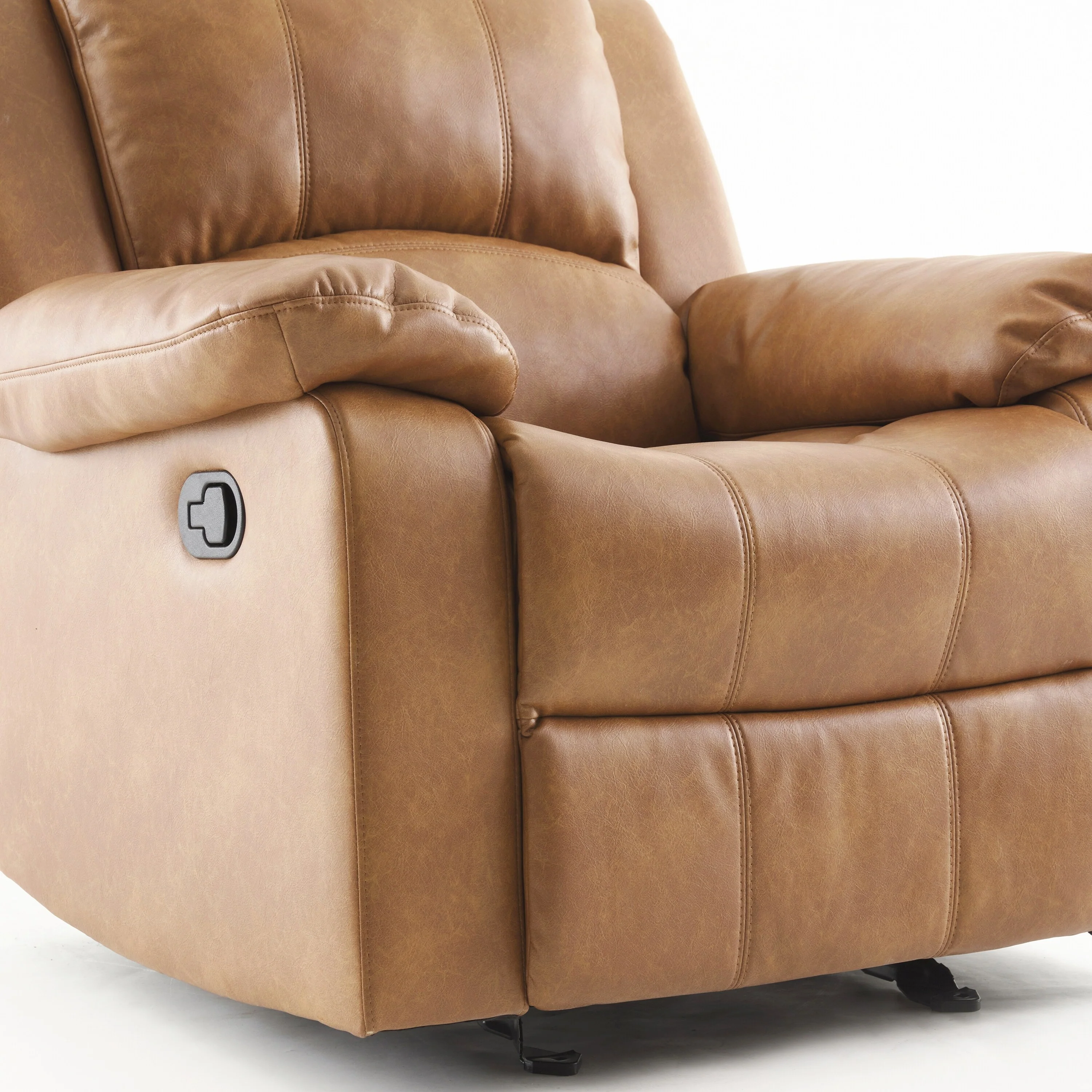 Charleston Leather Gel Glider Rocker Recliner by Greyson Living