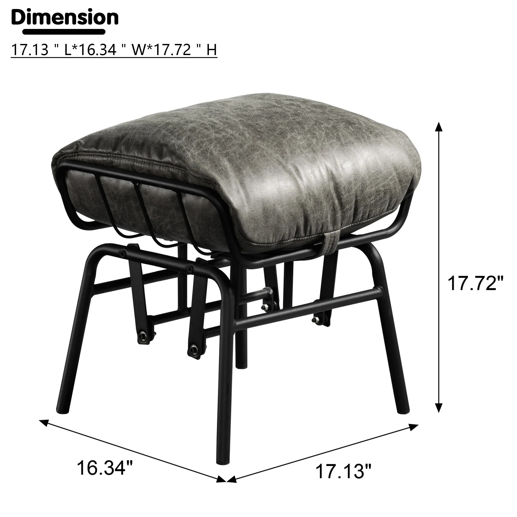 OVIOS Living Room Accent Chair Rocking Recliner Chair with Ottoman