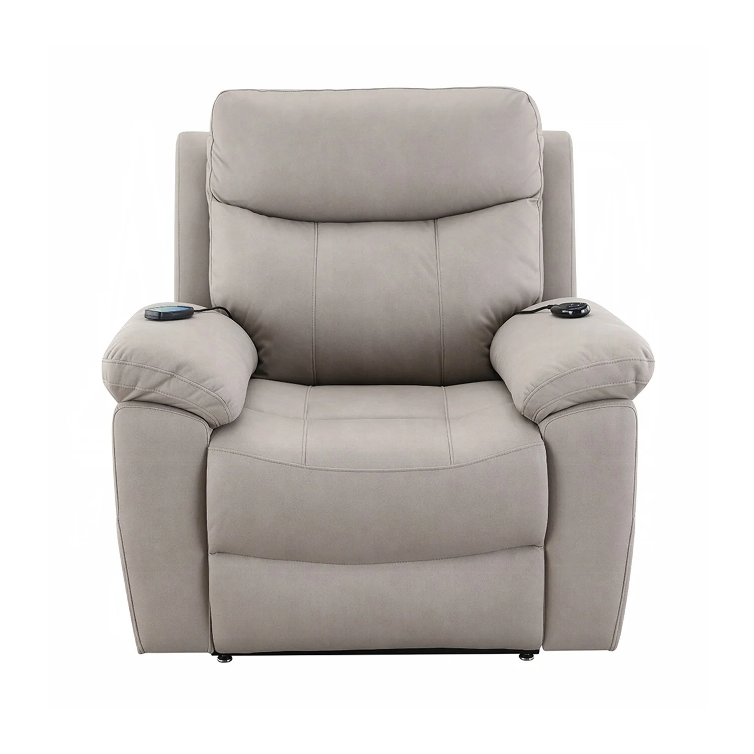 Fabric Upholstered Power Recliner with Heating Design