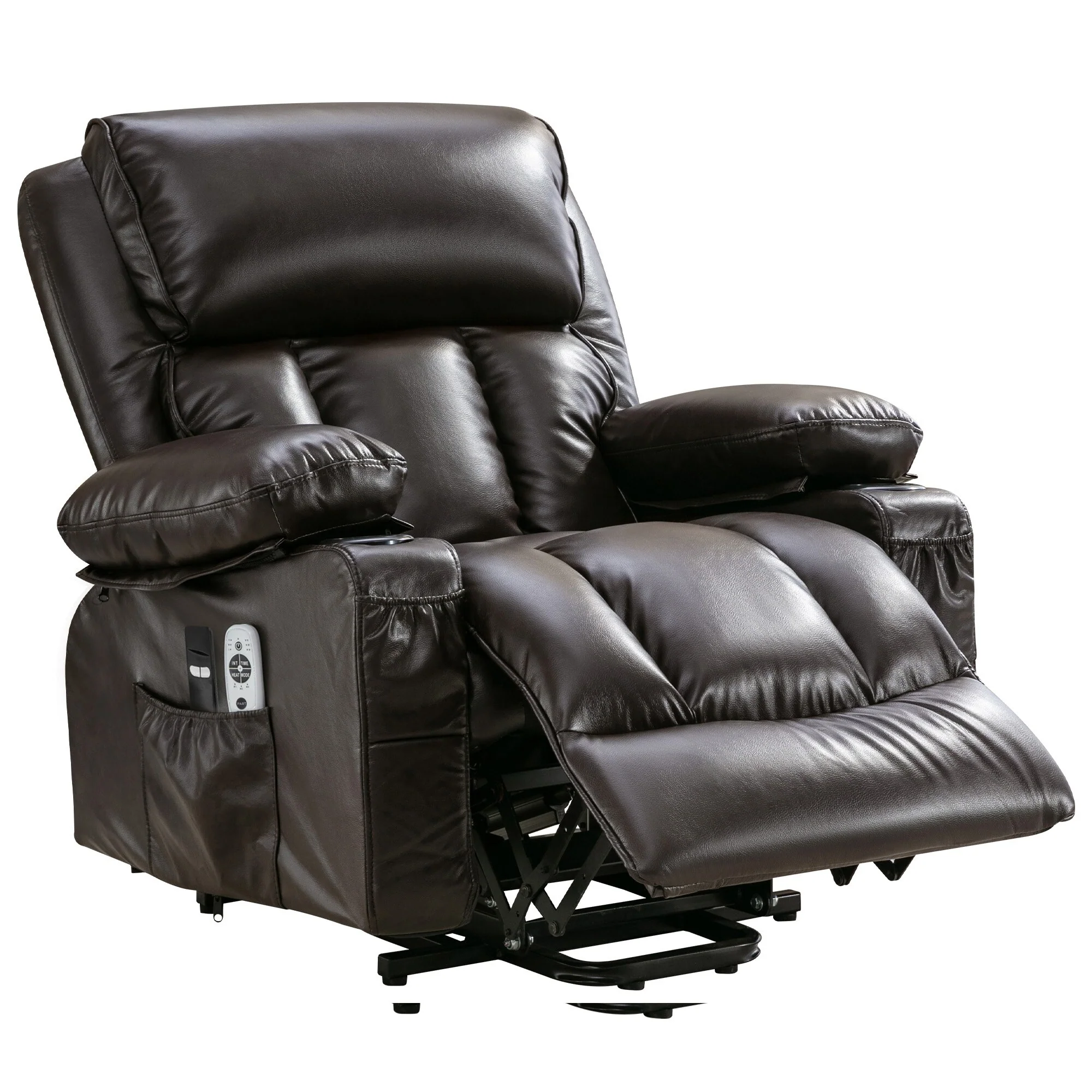 Large Power Lift Recliner Chair with Heat & 8?Point Massage