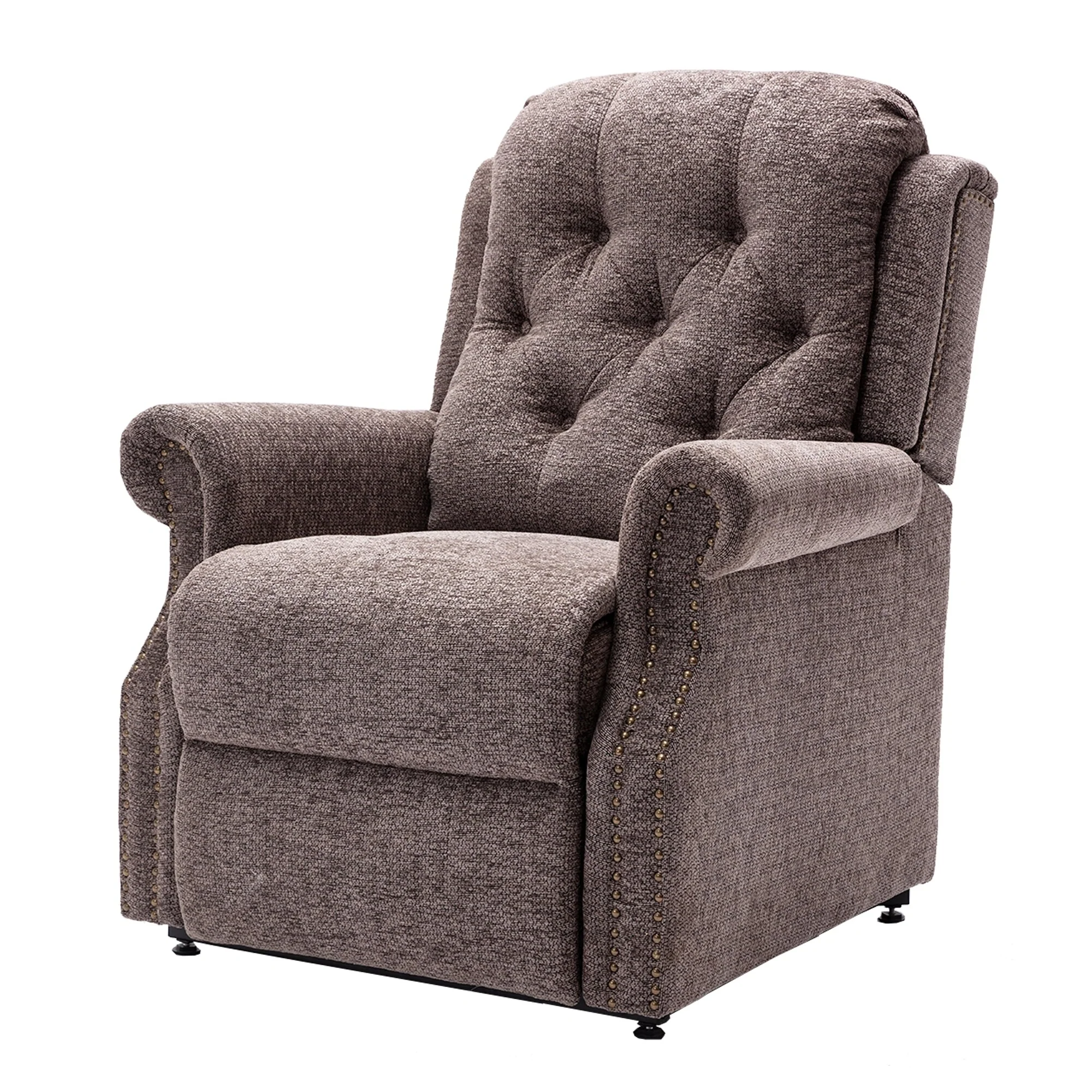 Clihome Chenille Knit Fabric Power-lift Recliner Chair with Massage