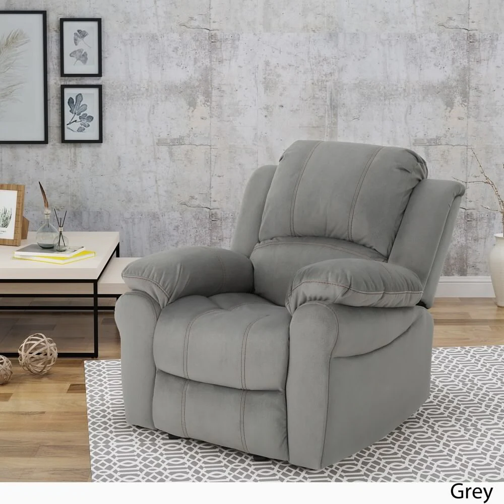 Celestina Bubba Microfiber Gliding Recliner by Christopher Knight Home