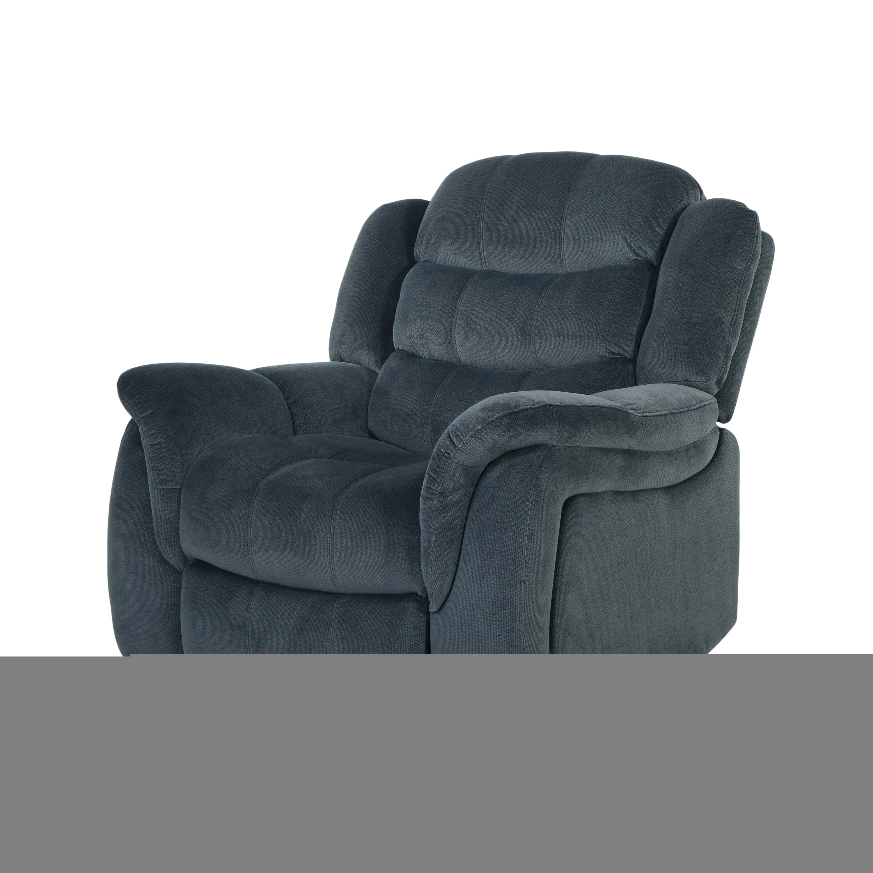 Luxurious Glider Recliner with Plush Fabric Upholstery by HarperBright Designs